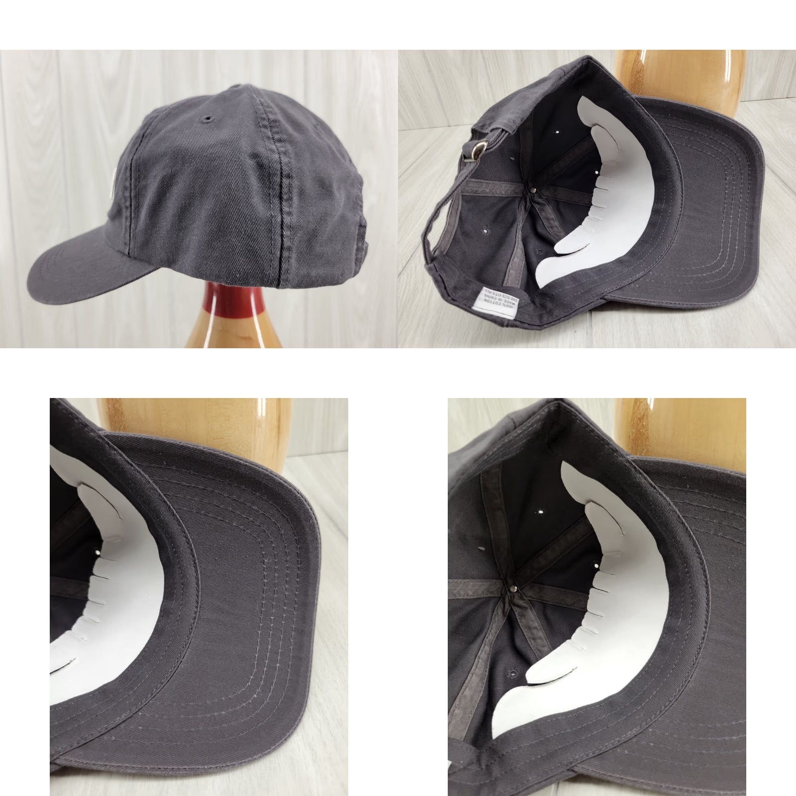 Vintage Lacrosse Hat Cap Strap Back Gray Cotton Dad Patch Adjustable Men M Size ONE SIZE - 8 Thumbnail
