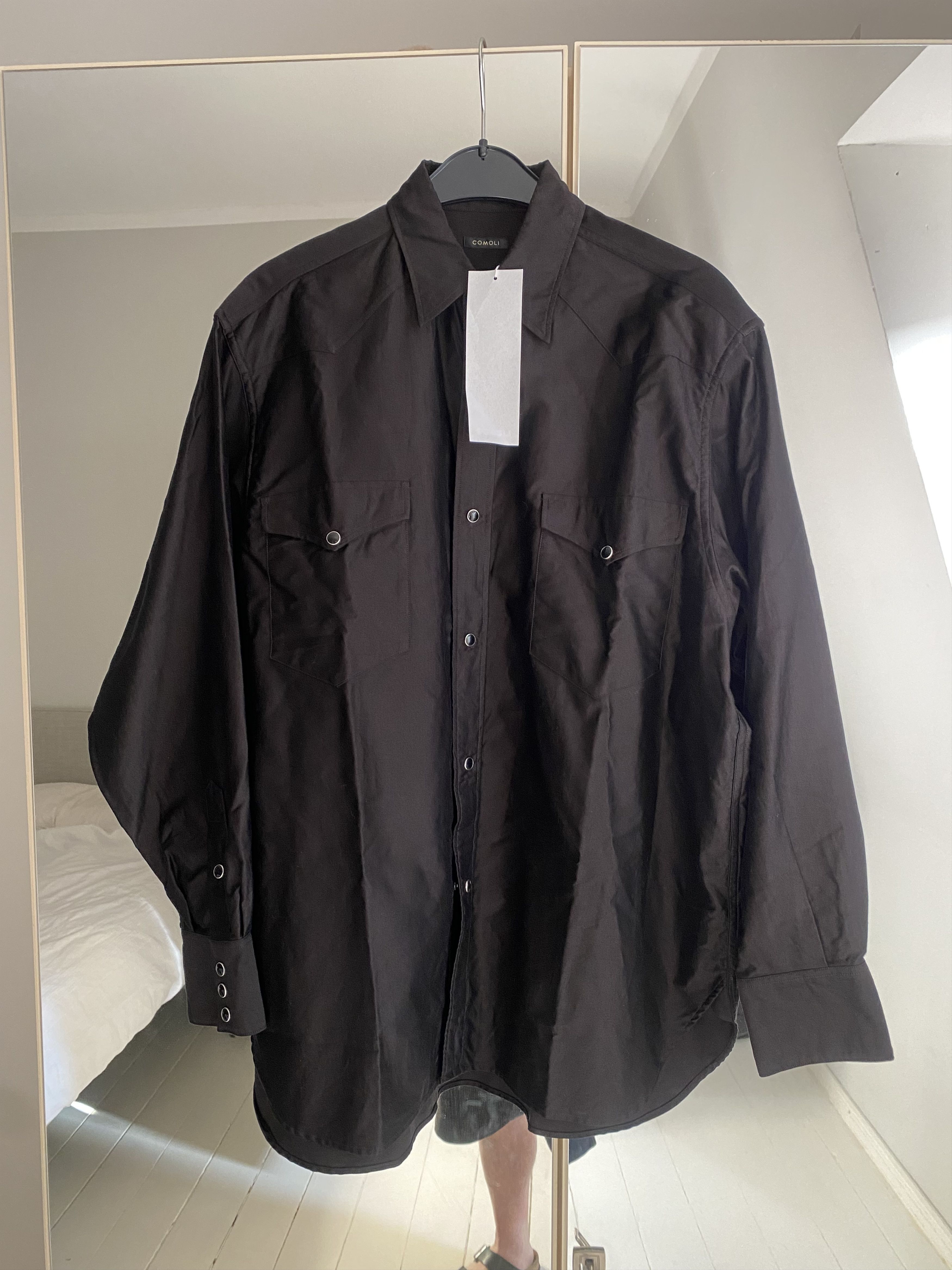 Comoli Comoli Western Shirt black Cotton Size US S / EU 44-46 / 1 - 3 Thumbnail