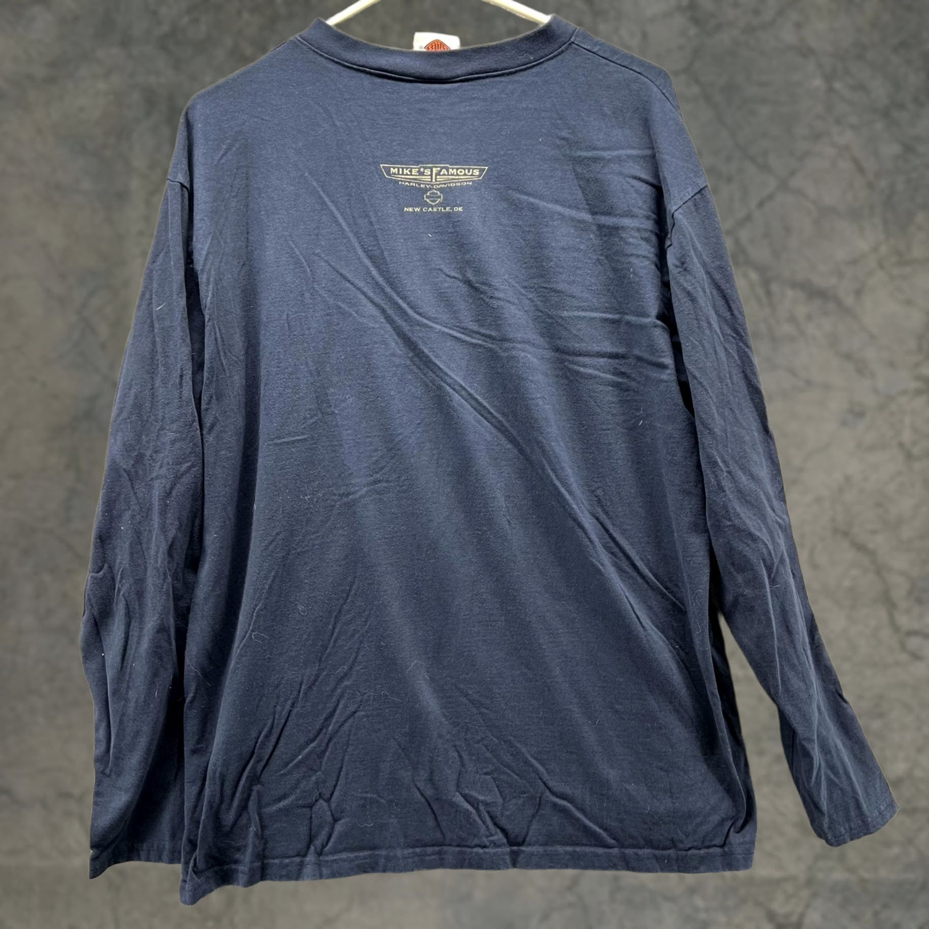 Harley Davidson Harley-Davidson Shirt Mens Large Navy Long Sleeve Henley Flag Graphic USA Shirt Mens L Navy Long Sleeve Henley Graphic USA Harley-Davidson Mens Size US L / EU 52-54 / 3 - 1 Thumbnail