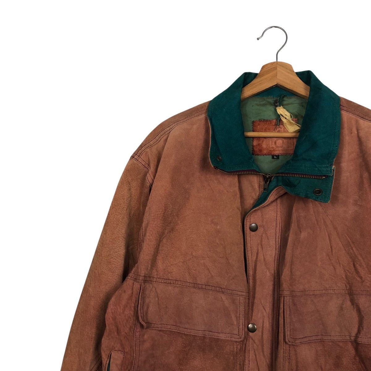 Japanese Brand × Vintage 📌Vintage Biker Leather Jacket Mack Lot Issey Miyake Size US L / EU 52-54 / 3 - 8 Thumbnail