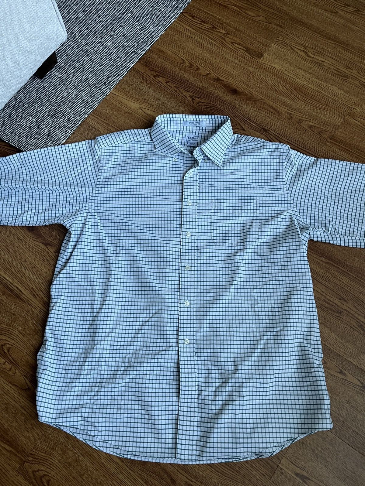 L.L. Bean × Vintage Vintage L.L. Bean Button Up Long Sleeve Wrinkle-Free Size US L / EU 52-54 / 3 - 1 Thumbnail