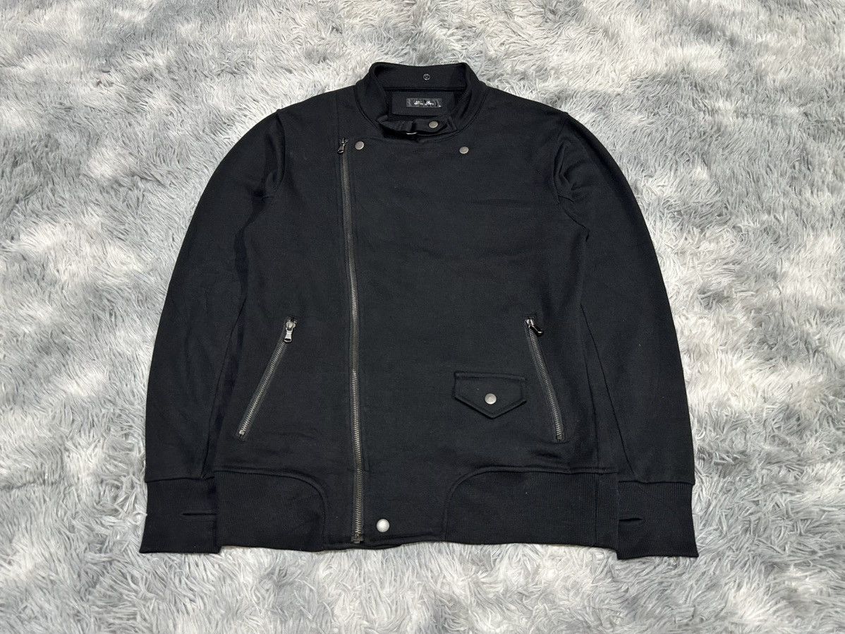 Japanese Brand 🔥Sick Y2K Nota Bene Asymmetric Zioper Jacket Goth Punk Size US M / EU 48-50 / 2 - 1 Thumbnail