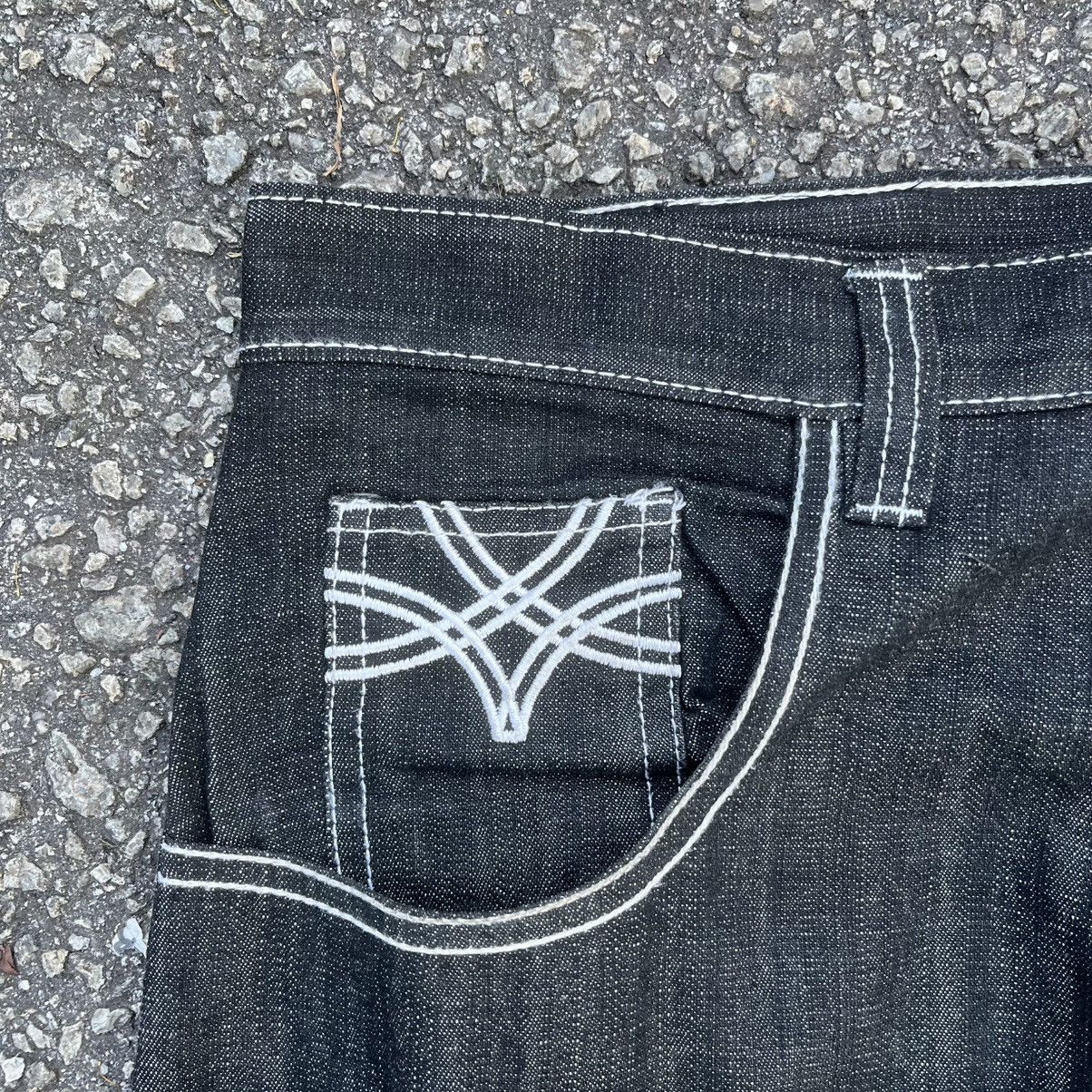 JNCO VINTAGE Y2K BLACK JEANS EVOLUTION LOOSE FIT BAGGY DENIM Size US 42 / EU 58 - 5 Thumbnail