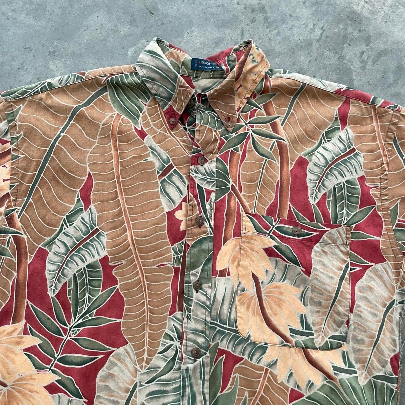 Chaps Vintage Chaps Ralph Lauren Tropical Shirt Size US M / EU 48-50 / 2 - 2 Thumbnail