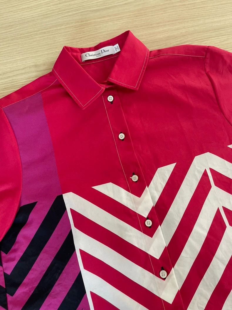 Dior Dior Red printed shirt Size XS / US 0-2 / IT 36-38 - 4 Thumbnail