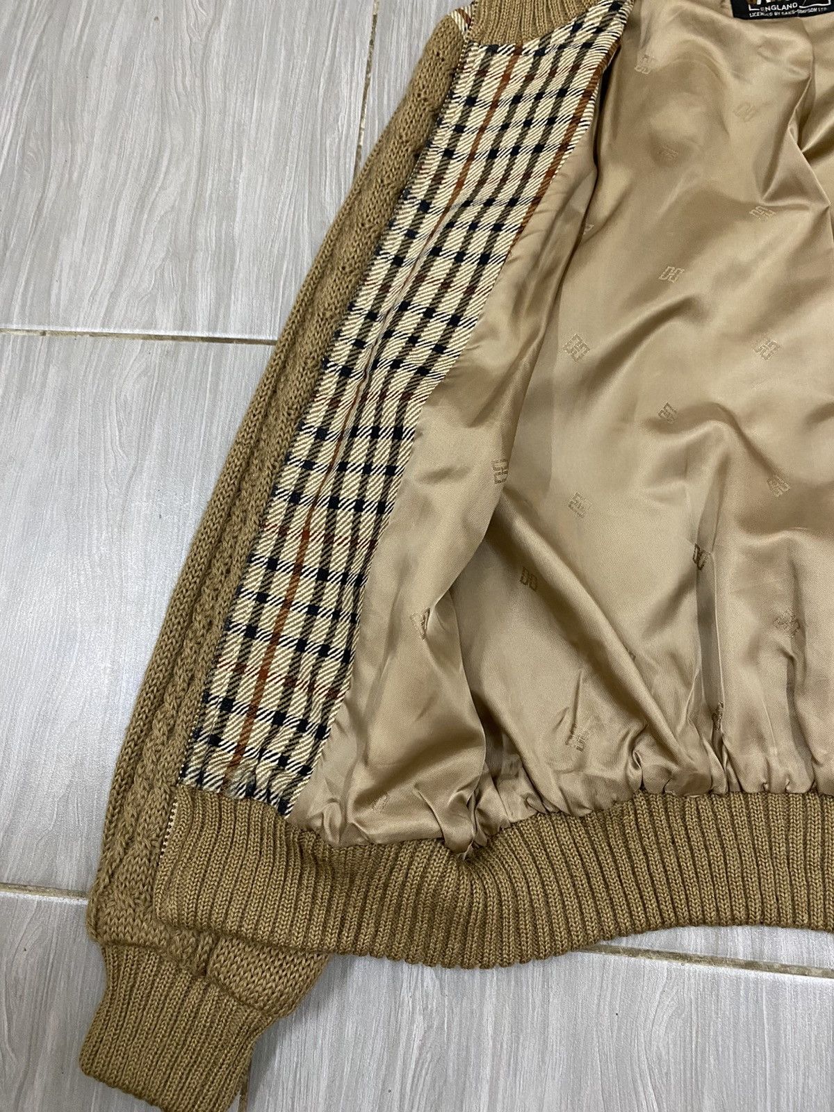 DAKS Vintage DAKS England Knit Bomber Jacket Plaid Panel Size US S / EU 44-46 / 1 - 8 Thumbnail