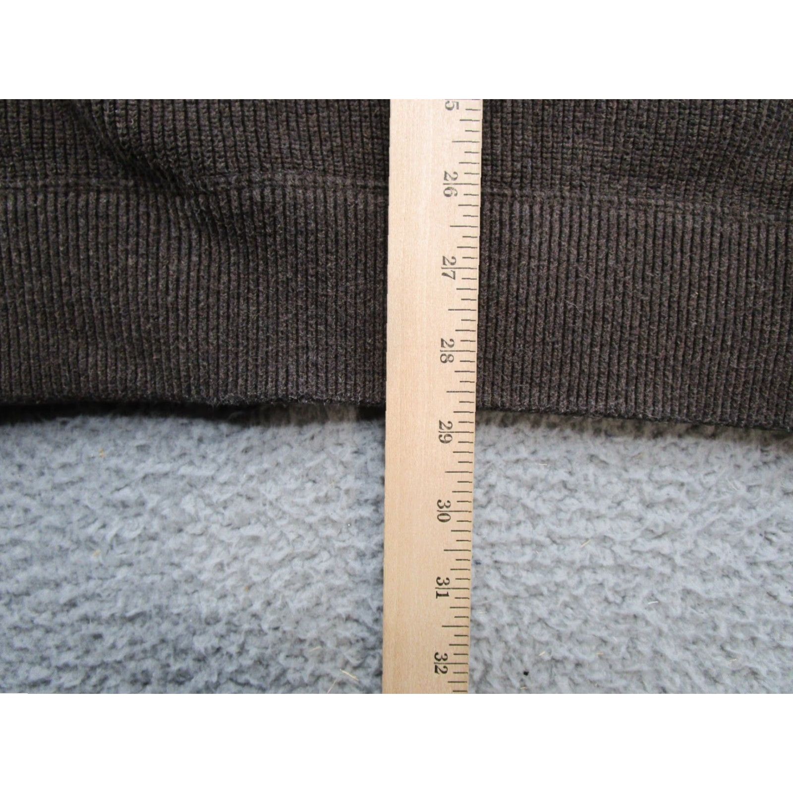 Eddie Bauer VINTAGE Eddie Bauer Mens Sweater 100% Cotton Brown Hip Long Henley Ribbed Knit XL Tall Size Size US XL / EU 56 / 4 - 6 Thumbnail