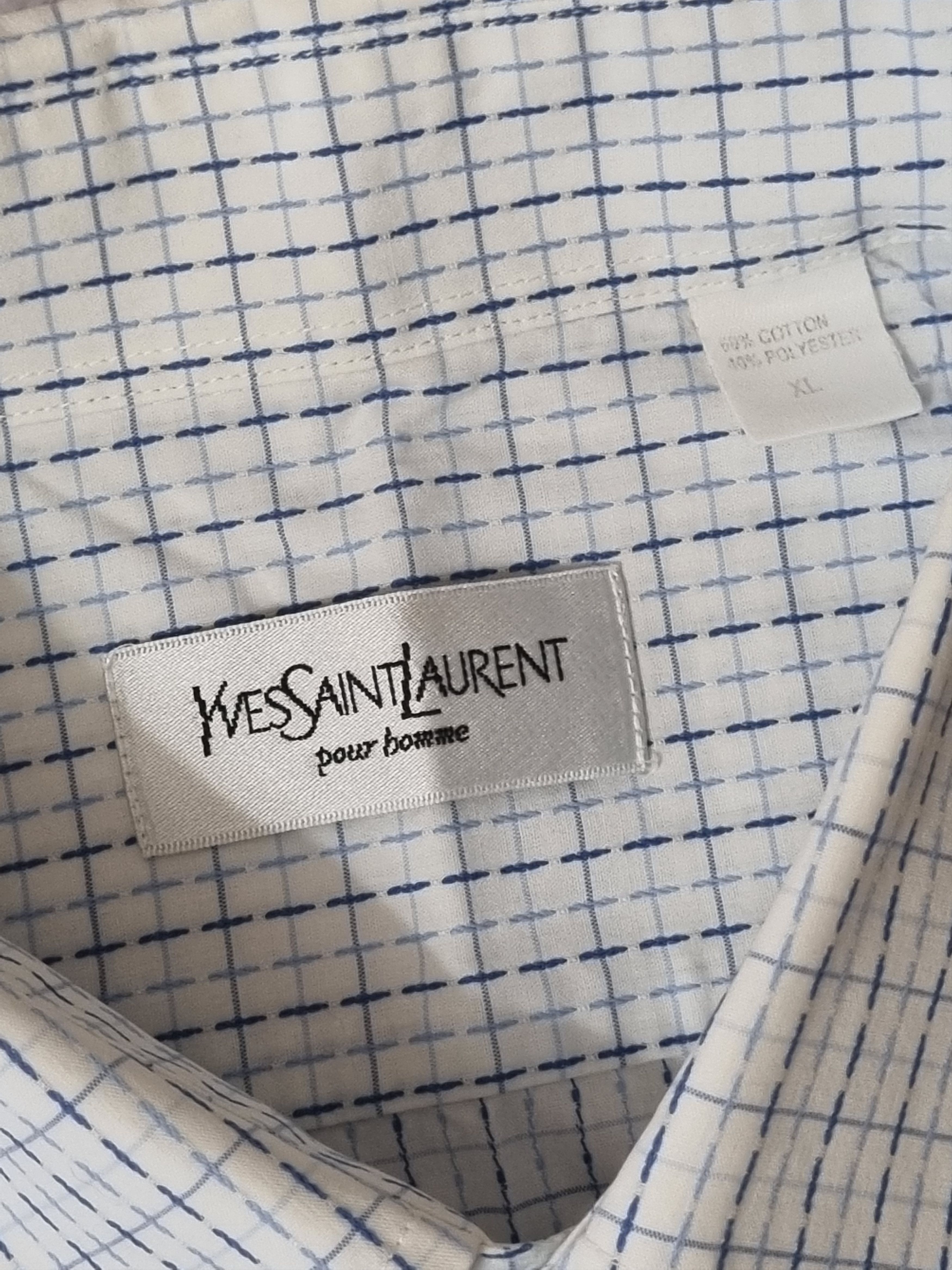 Vintage Vintage Yves Saint Laurent Short Sleeve Shirt Size US XL / EU 56 / 4 - 8 Thumbnail