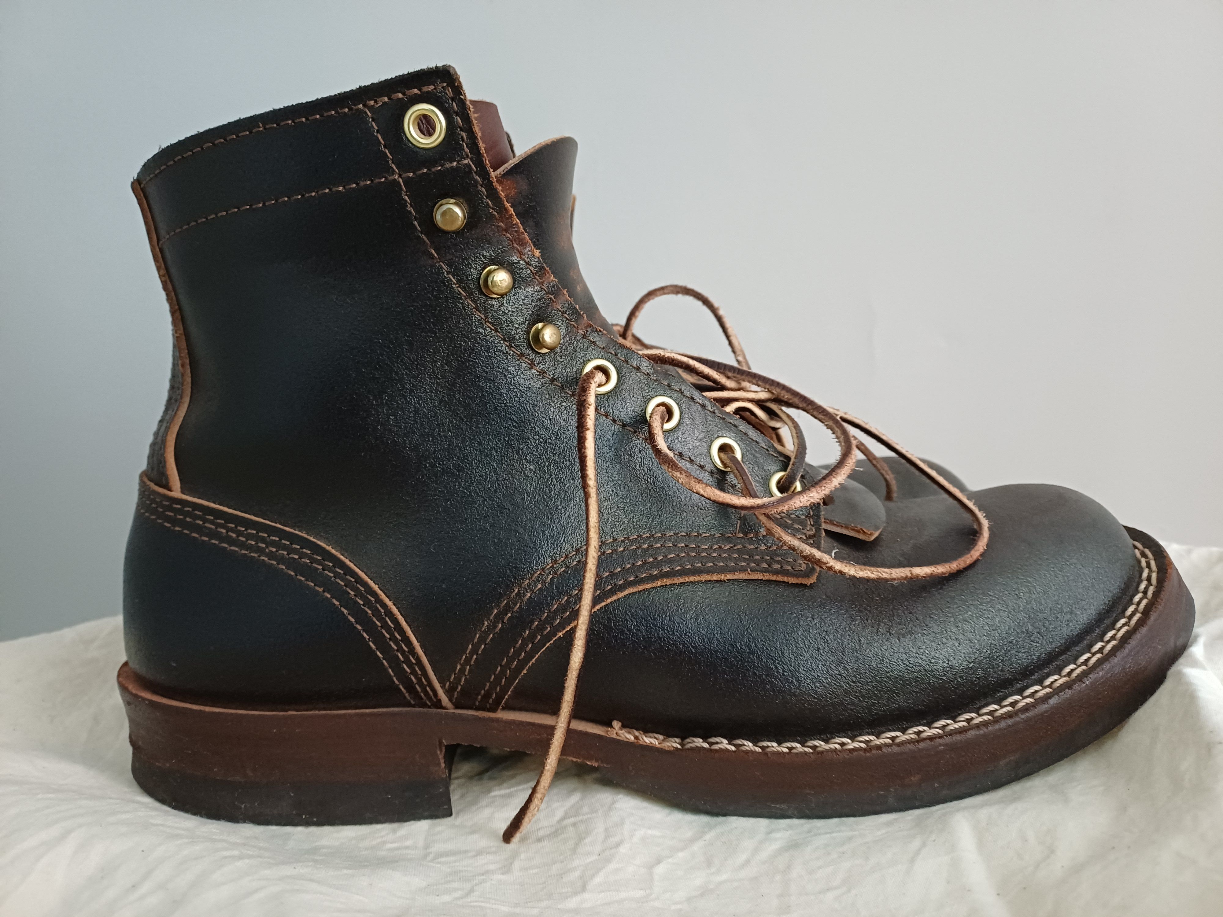 Nicks Boots Nicks Robert - Horween waxed flesh Size US 11 / EU 44 - 3 Thumbnail