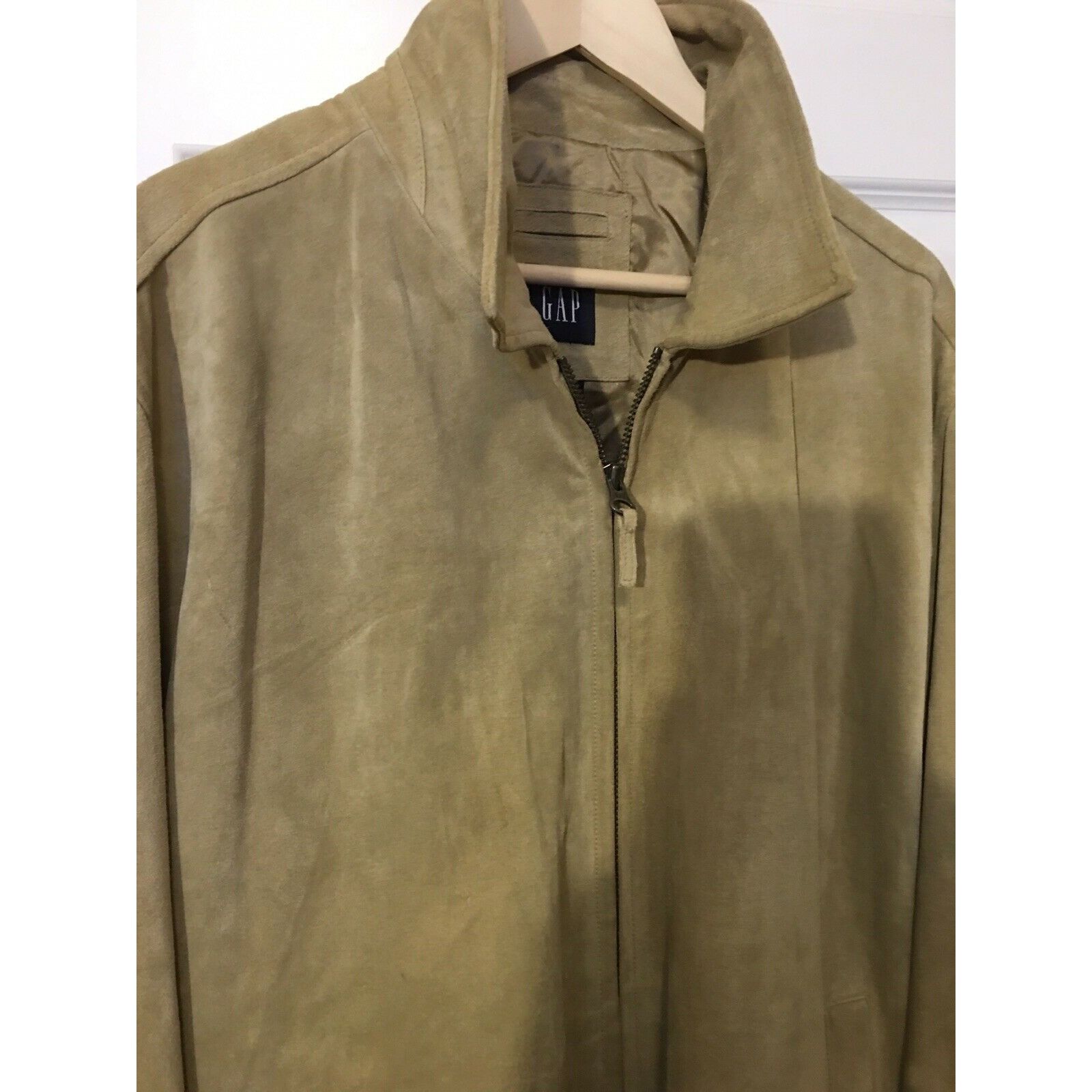 Gap Gap Men's Sz XL TAN 100% Genuine Leather Jacket Heavy Size US XL / EU 56 / 4 - 3 Thumbnail