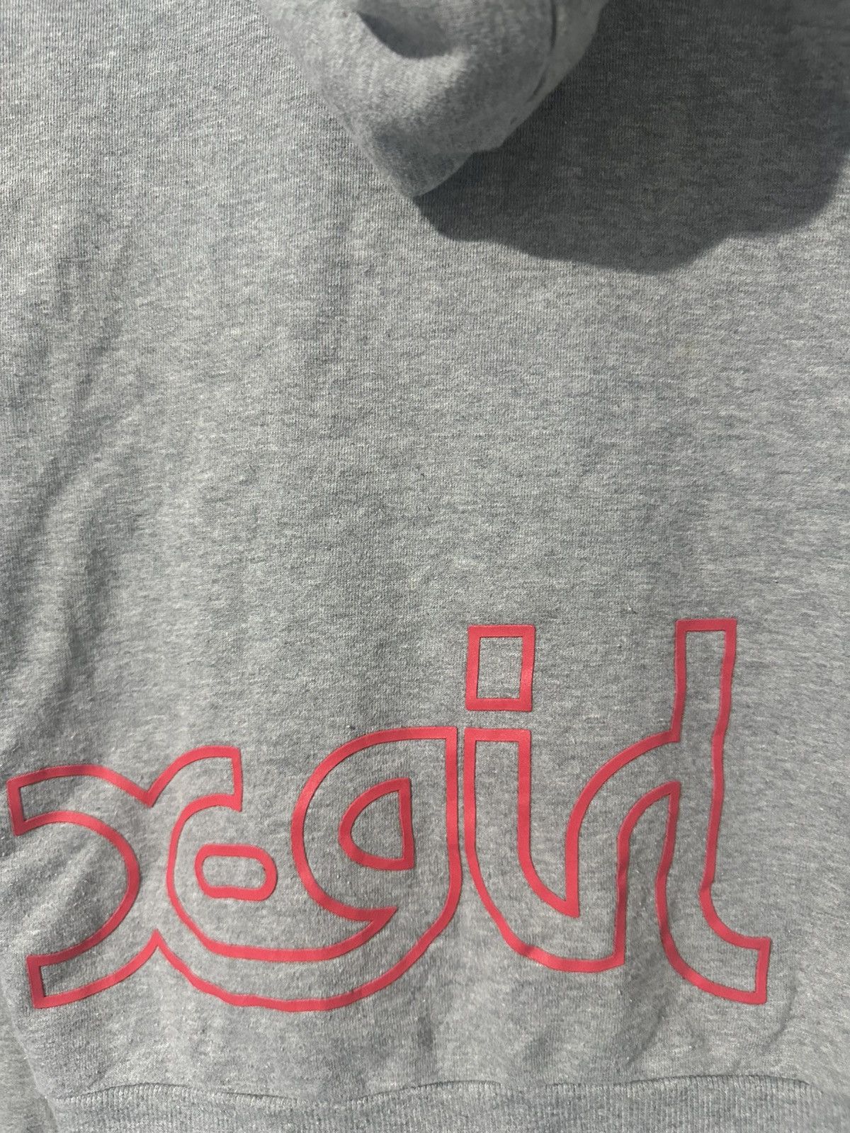 RARE X-GIRL SPELL OUT DOUBLE HOODED