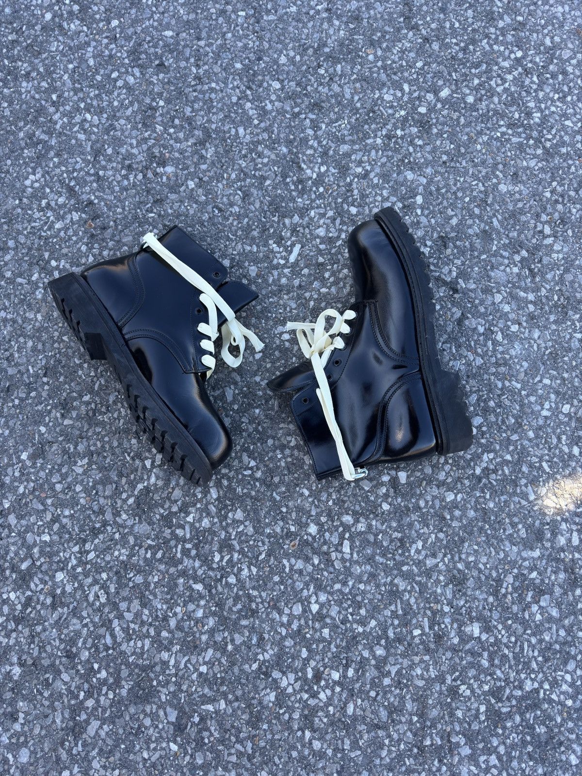 1980’s Vintage Military Leather Ankle Combat Boots