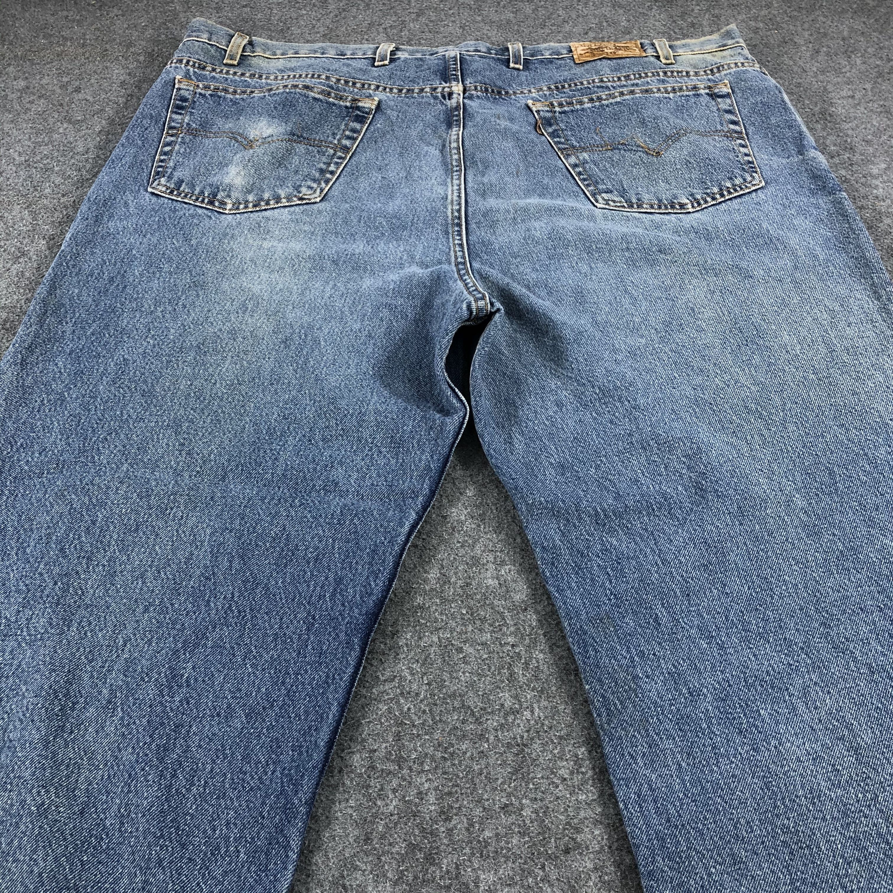 Levi's W47 Vintage Levis Jeans Lot 514 Dirty Washed Denim-J1016 Size US 44 / EU 60 - 4 Thumbnail