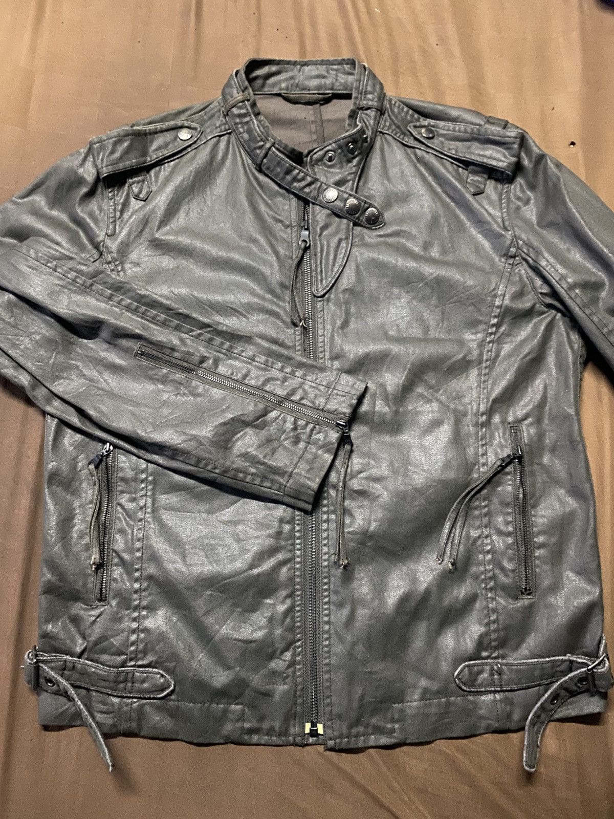 Japanese Brand M.F. Editorial Black Bikers Jacket Size US L / EU 52-54 / 3 - 3 Thumbnail