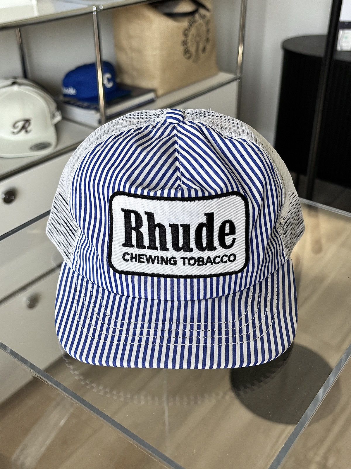 Rhude RHUDE | STRIPED TOBACCO PATCH HAT Size ONE SIZE - 1 Thumbnail