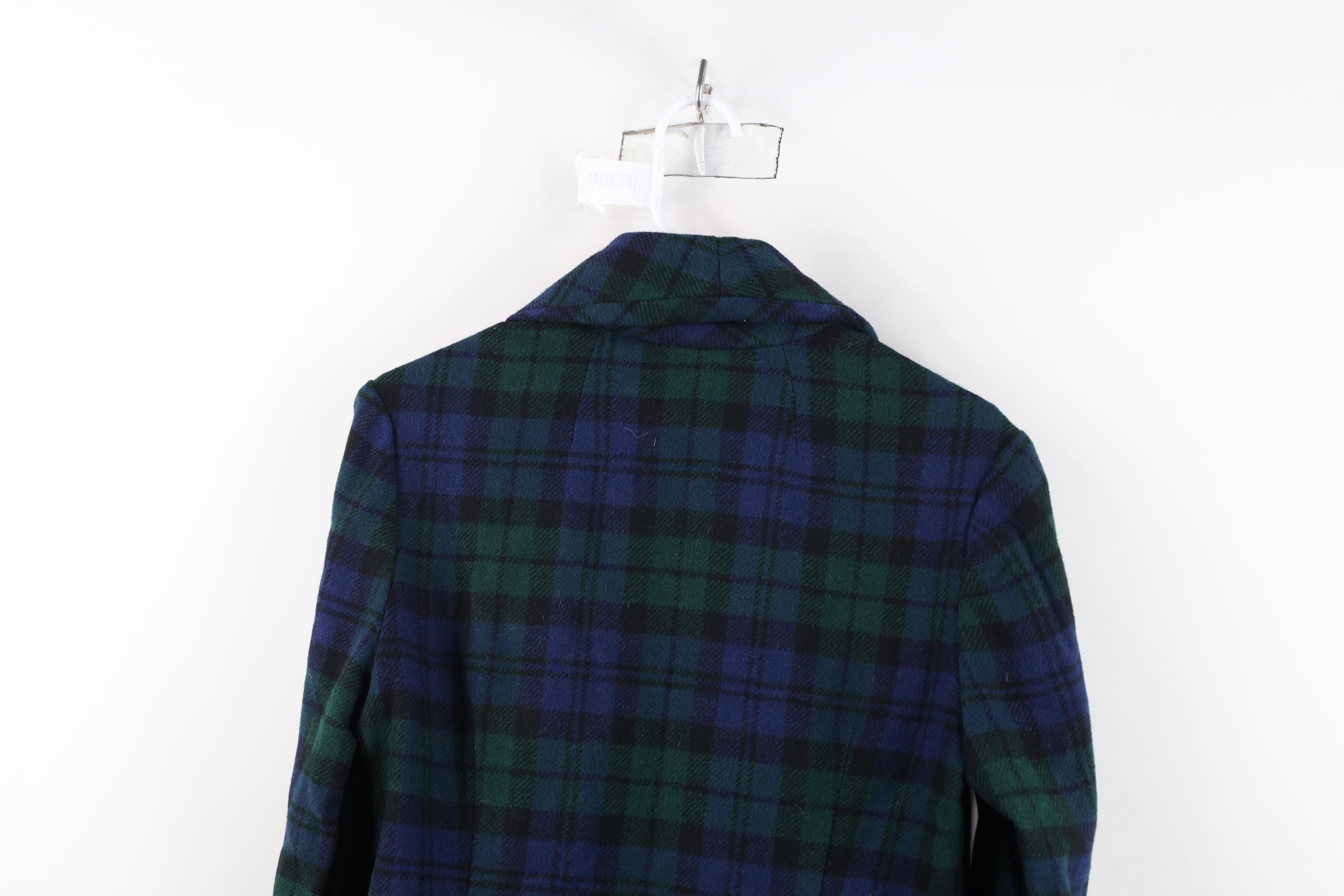 Vintage Vintage 50s Plaid Open Front Oversized Baggy Blazer Jacket Size M / US 6-8 / IT 42-44 - 9 Thumbnail