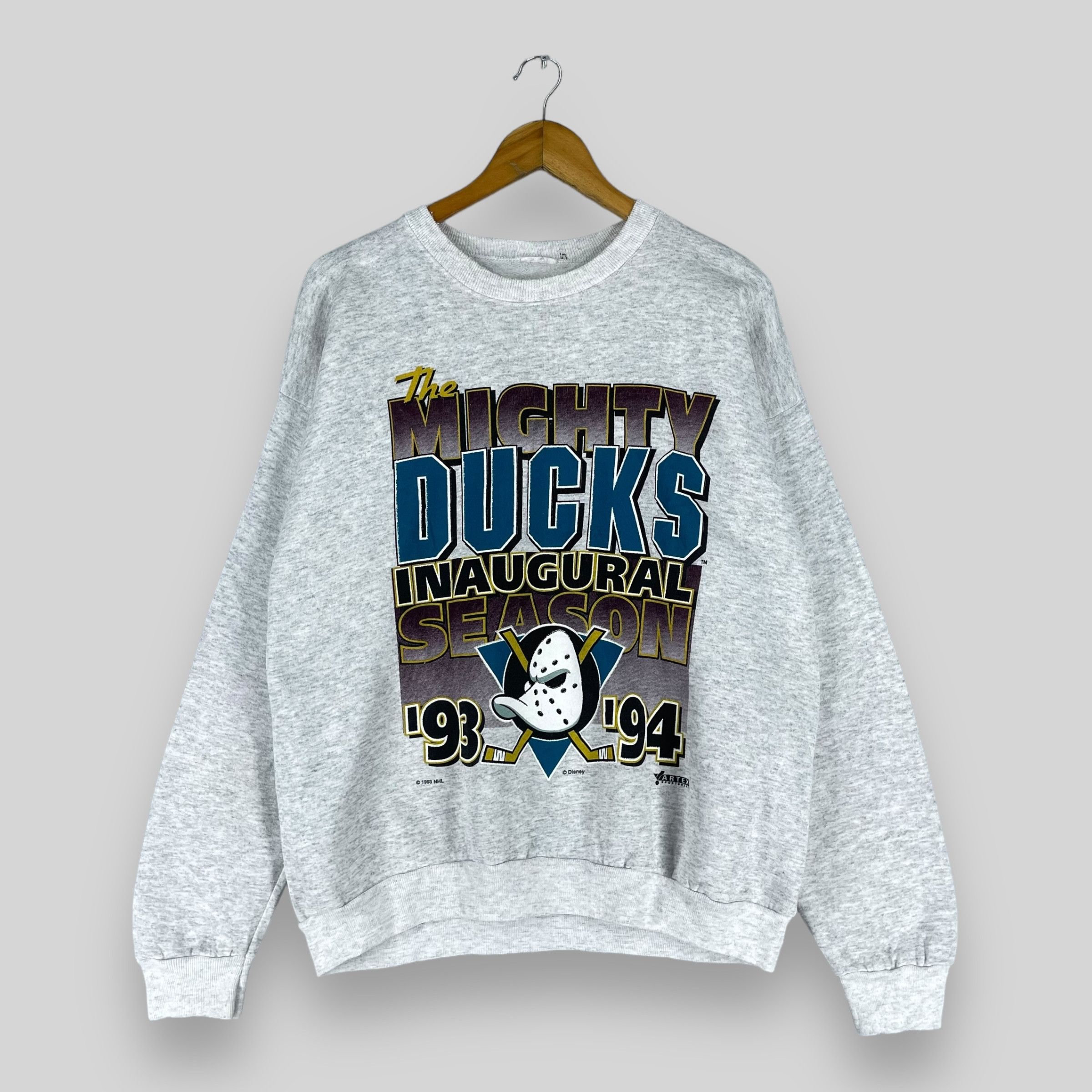 NHL × Vintage Vintage MIGHTY DUCKS Inaugural Season Nhl Sweatshirt Size US L / EU 52-54 / 3 - 1 Thumbnail