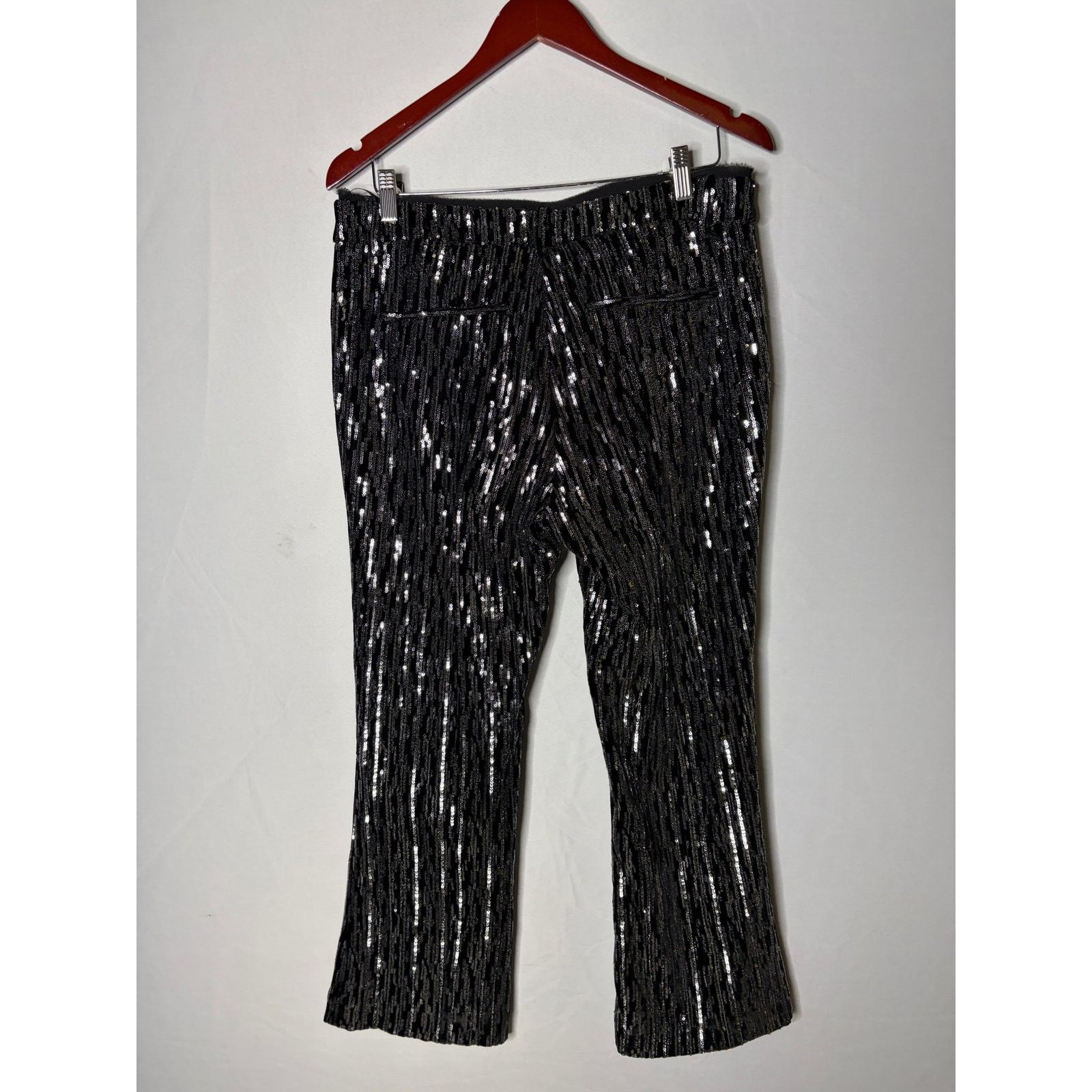 Zadig & Voltaire Zadig & Voltaire Polis Velours black silver sequin pant 42 Size 32" / US 10 / IT 46 - 9 Thumbnail