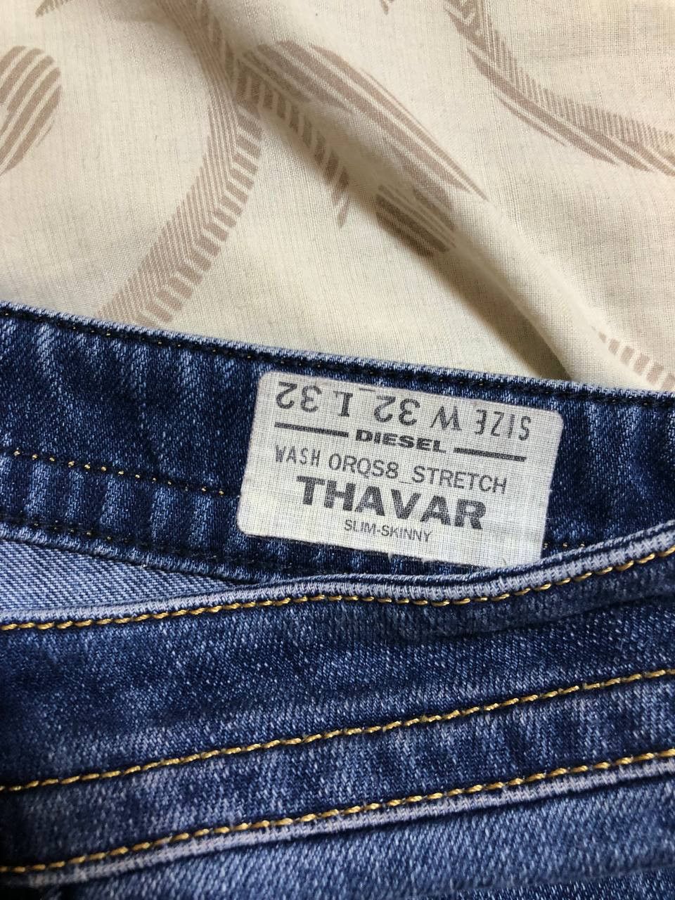 Diesel Diesel Thavar Wash 0R8S Stretch Denim – Slim Skinny Fit S 32 Size US 32 / EU 48 - 19 Thumbnail