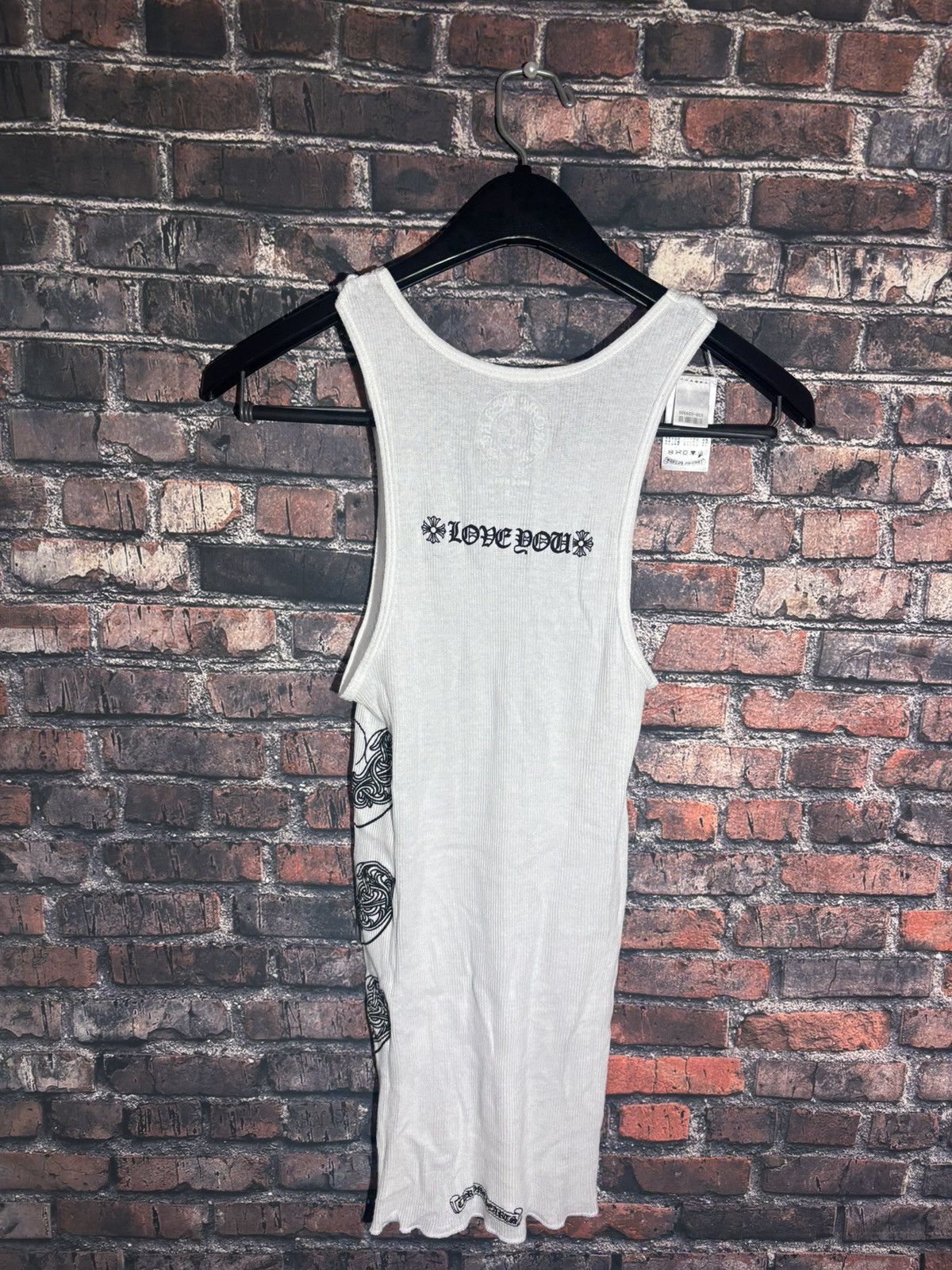 Chrome Hearts Chrome Hearts Tank Top White Ribbed Gothic Size S Authentic Size US S / EU 44-46 / 1 - 7 Thumbnail