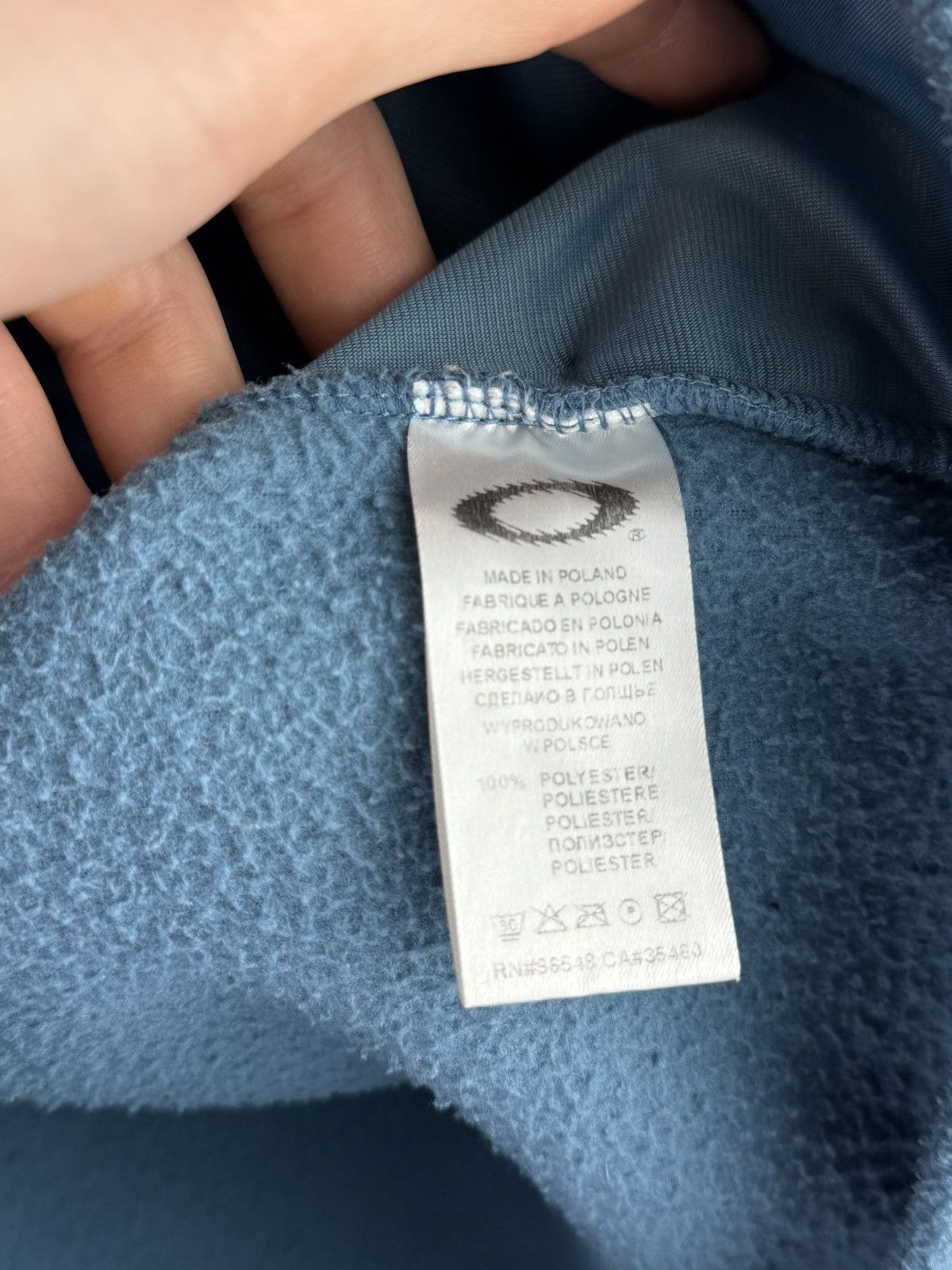 Oakley Vintage 90s Oakley Software Fleece Zip Up Blue Size US M / EU 48-50 / 2 - 6 Thumbnail