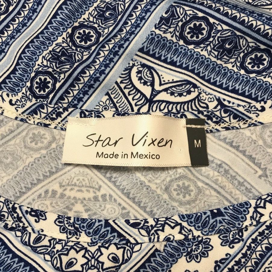 Other Star Vixen Ornate Scoop Neck Short Sleeved Stretch Blouse M Size M / US 6-8 / IT 42-44 - 3 Thumbnail