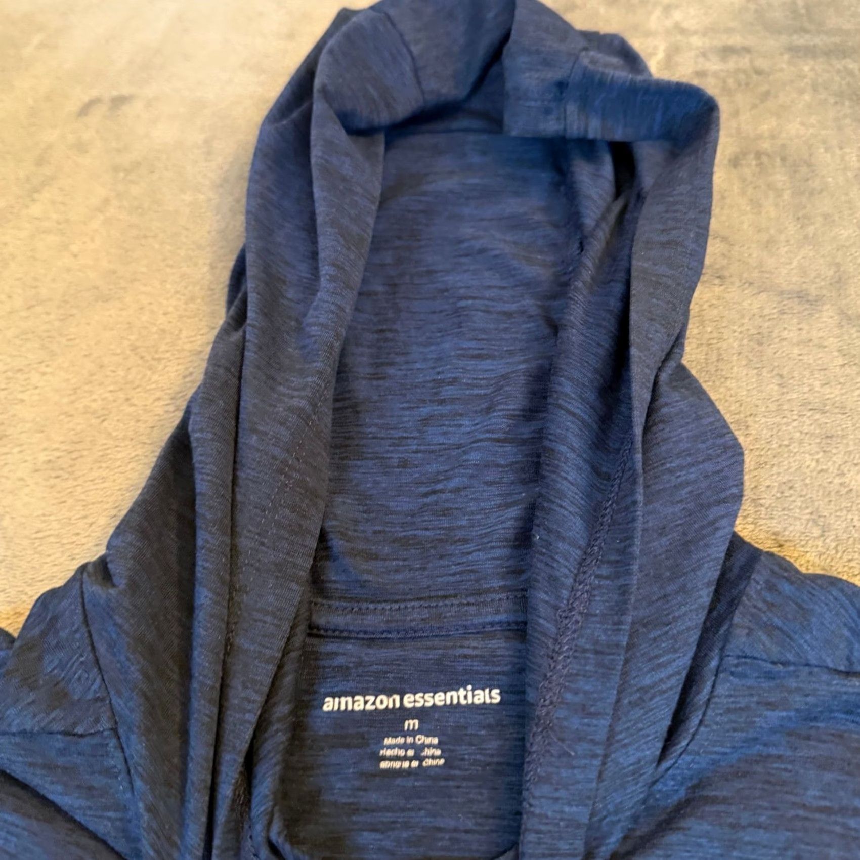 Essentials Amazon Essentials Hoodie Navy Blue Space Dye Lightweight Athletic Mens M Size US M / EU 48-50 / 2 - 3 Thumbnail