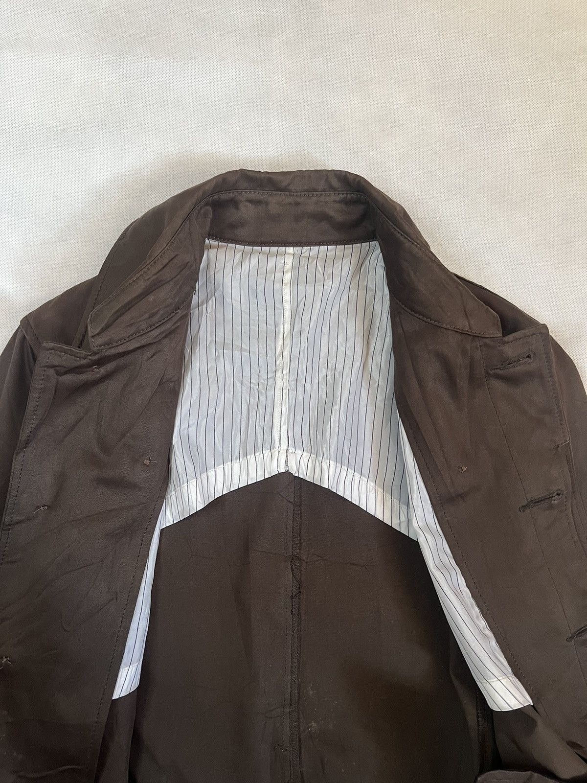 Japanese Brand Vintage TKMIXPICE Cowhide Japanese Designer Brown Coat Size XS / US 0-2 / IT 36-38 - 7 Thumbnail