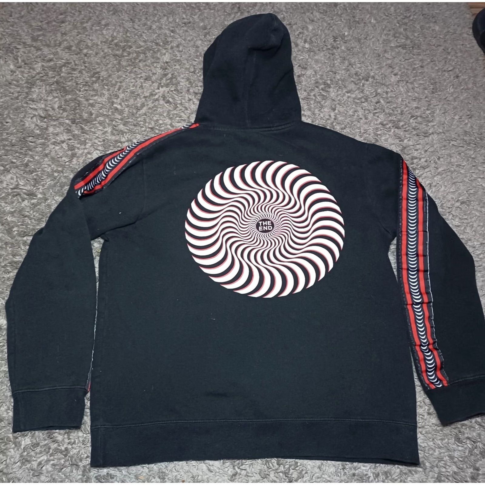 Spitfire VINTAGE Y2K 2000s Spitfire Wheels Skateboard Hoodie The End Size Medium Black Mens Pullover Skateboarding Size US M / EU 48-50 / 2 - 5 Thumbnail