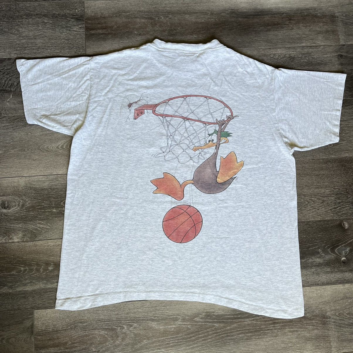 Duck Head Vintage 1993 Duck Head Basketball Dunking Pocket Graphic Tee Size US L / EU 52-54 / 3 - 1 Thumbnail
