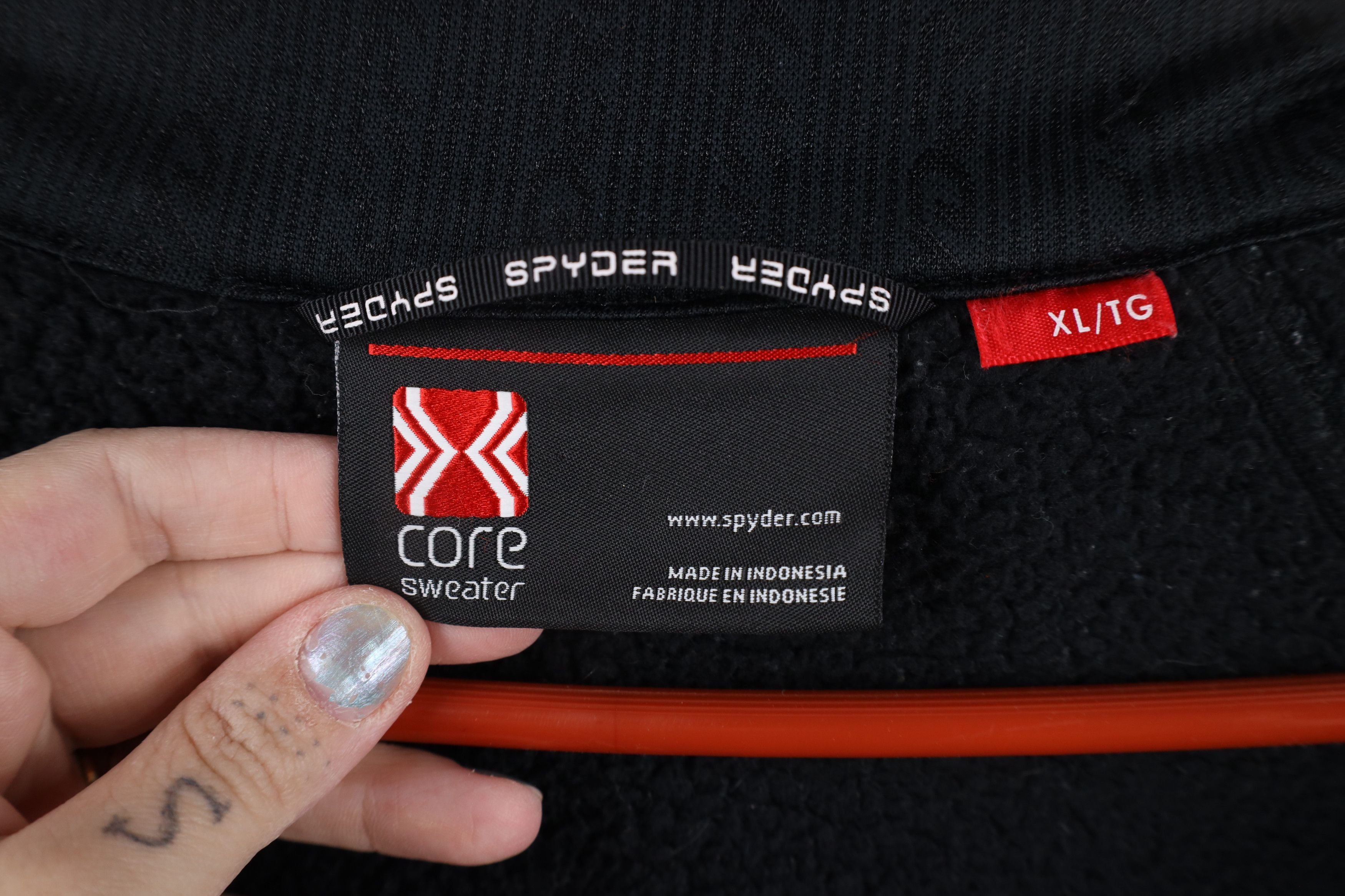 Spyder × Vintage Spyder Heavyweight Core Sweater Ribbed Knit Full Zip Jacket Size US XL / EU 56 / 4 - 9 Thumbnail
