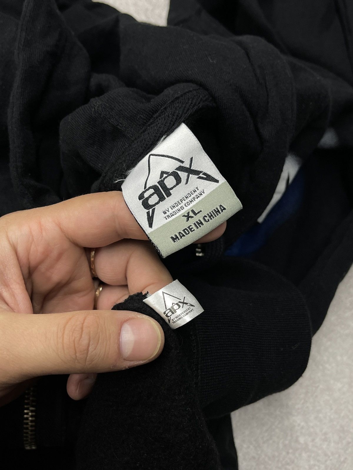 Metallica Vintage APX Metallica Black Zip Hoodie Double Big Logo Skull Size US XL / EU 56 / 4 - 7 Thumbnail