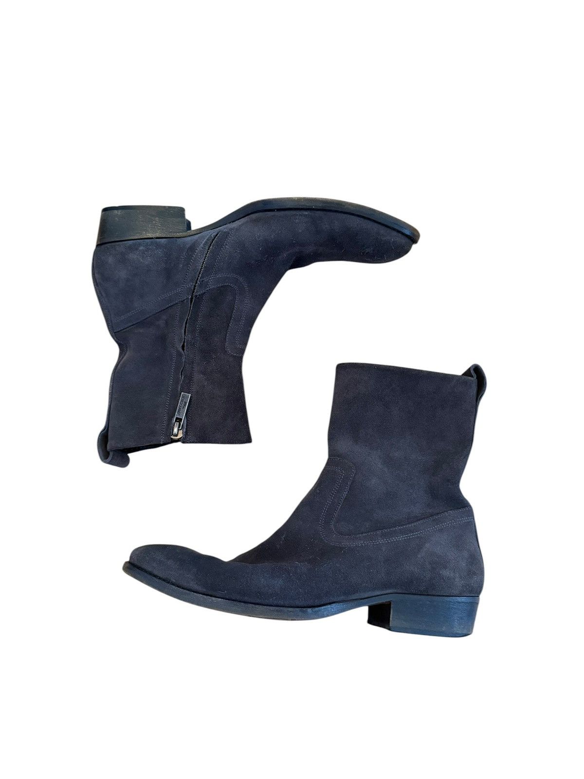 Jimmy Choo Jimmy Choo gray suede side zip boots size 43 Size US 10 / EU 43 - 8 Thumbnail