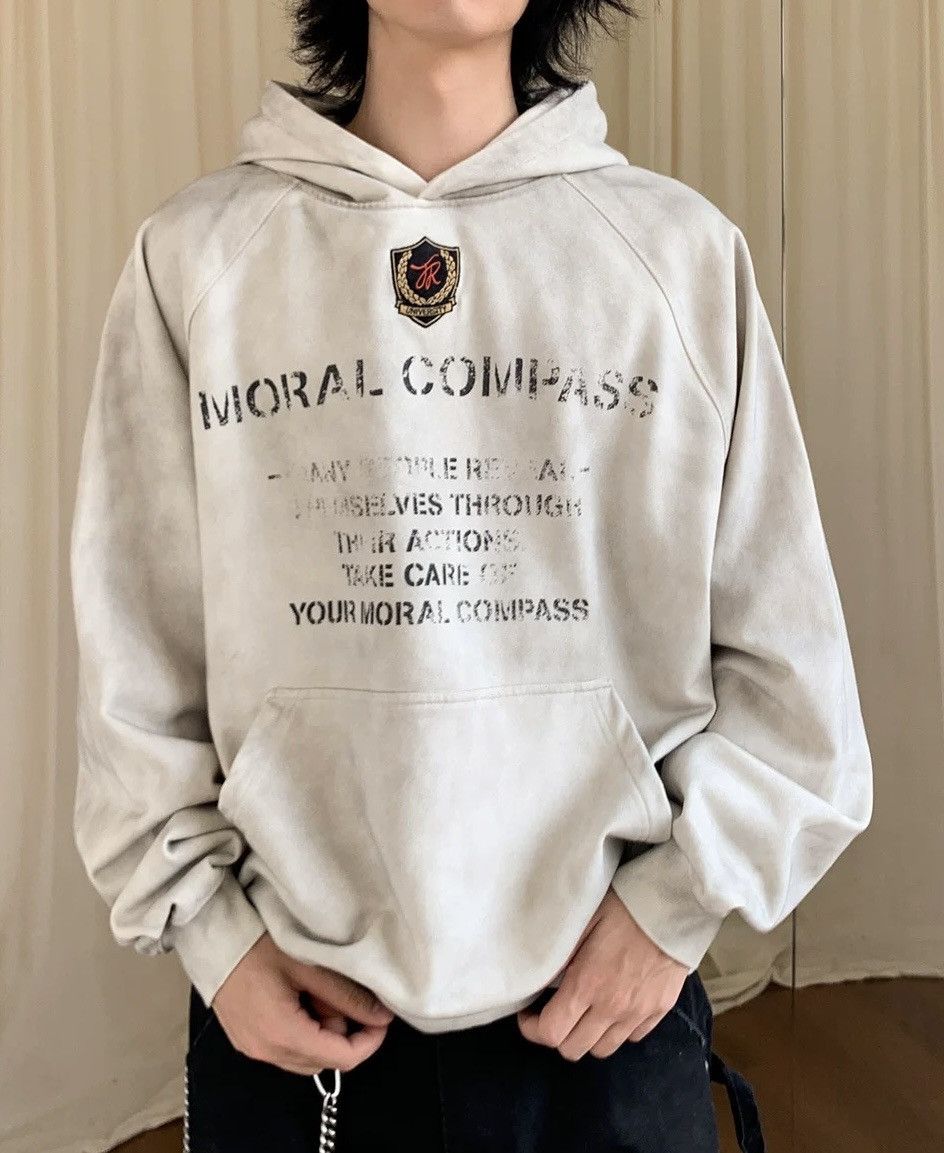 Japanese Brand × Vintage Outdoor retro punk y2k faded letters hoodie Size US XL / EU 56 / 4 - 4 Thumbnail