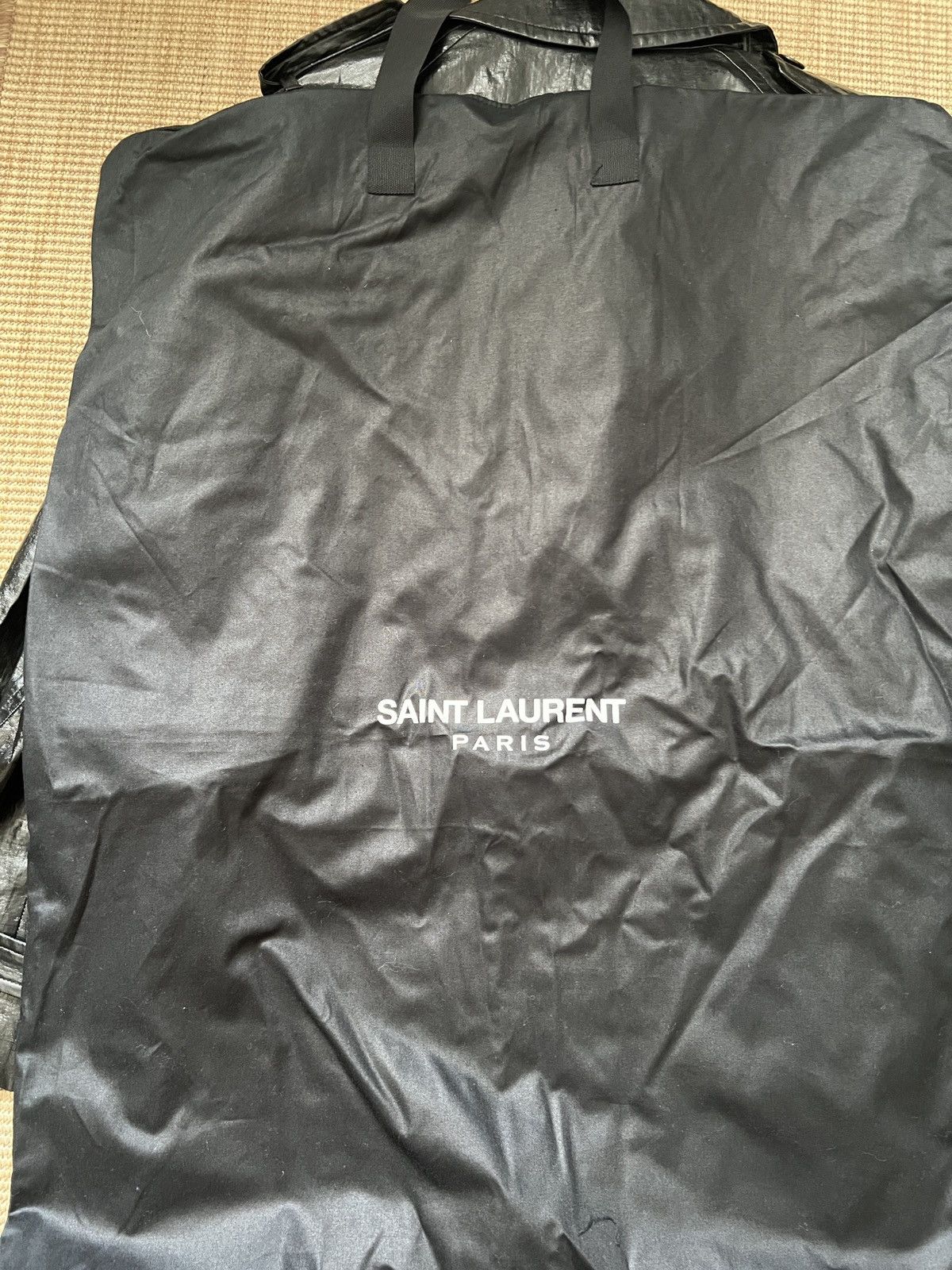 Saint Laurent Paris Saint Laurent black oversized trench coat Size US S / EU 44-46 / 1 - 11 Thumbnail