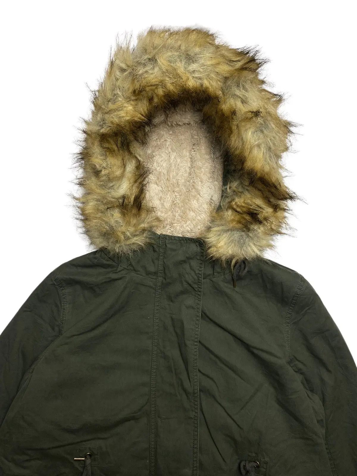 Japanese Brand BackNumber Fur Hoodie Parka Jacket Size US M / EU 48-50 / 2 - 5 Thumbnail