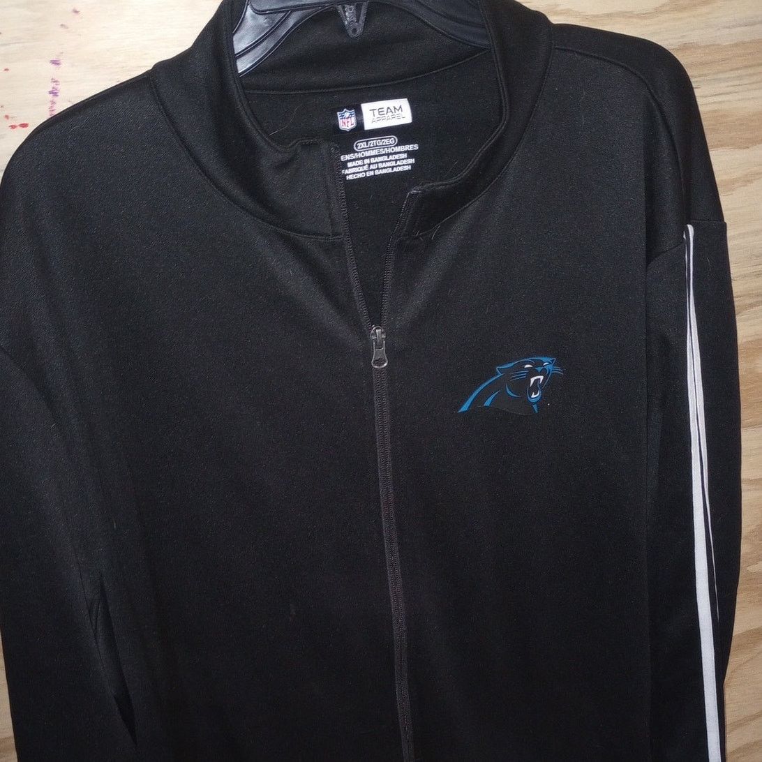 NFL Men's 2x Carolina Panthers NFL Team Apparel Football Jacket Size US XXL / EU 58 / 5 - 2 Thumbnail