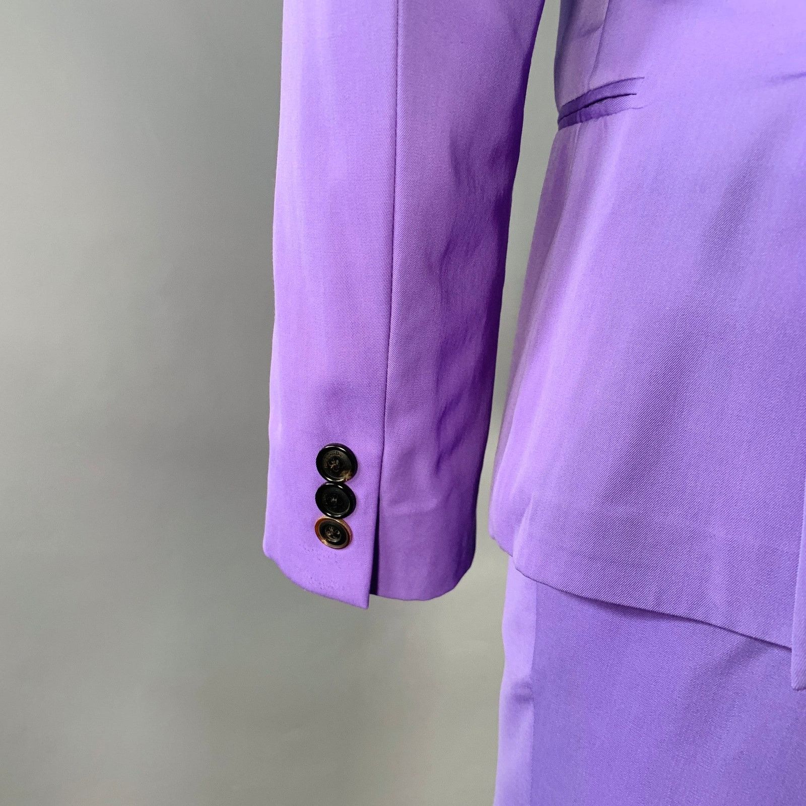 Paul Smith Size 36 Soho Fit Purple Lavender Wool Notch Lapel Suit Size 36R - 6 Thumbnail