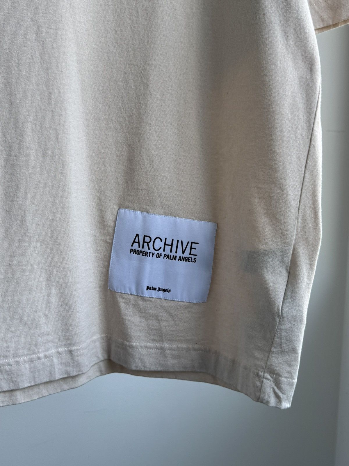 Palm Angels Palm Angels Archive Property Cream T-shirt Size US L / EU 52-54 / 3 - 3 Thumbnail