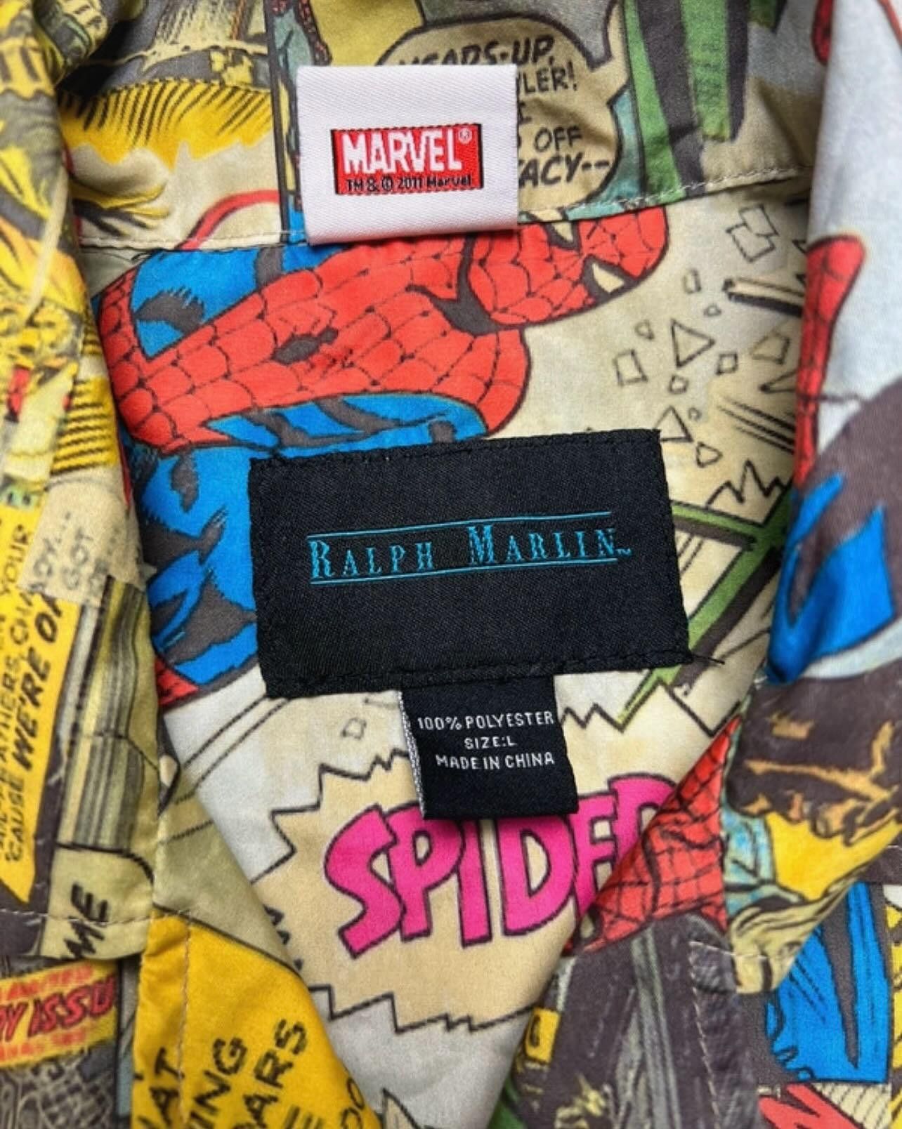 Marvel Comics Marvel comics Ralph Marlin Spider Man shirt button up Size US L / EU 52-54 / 3 - 4 Thumbnail
