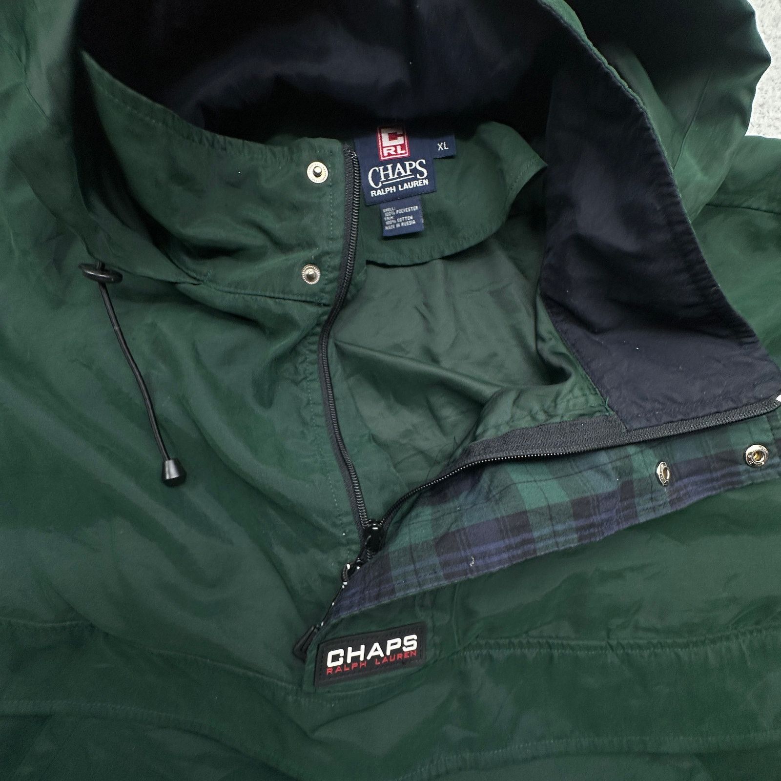 Chaps Ralph Lauren VTG Chaps Ralph Lauren Anorak Jacket Windbreaker XL Hooded Size US XL / EU 56 / 4 - 11 Thumbnail