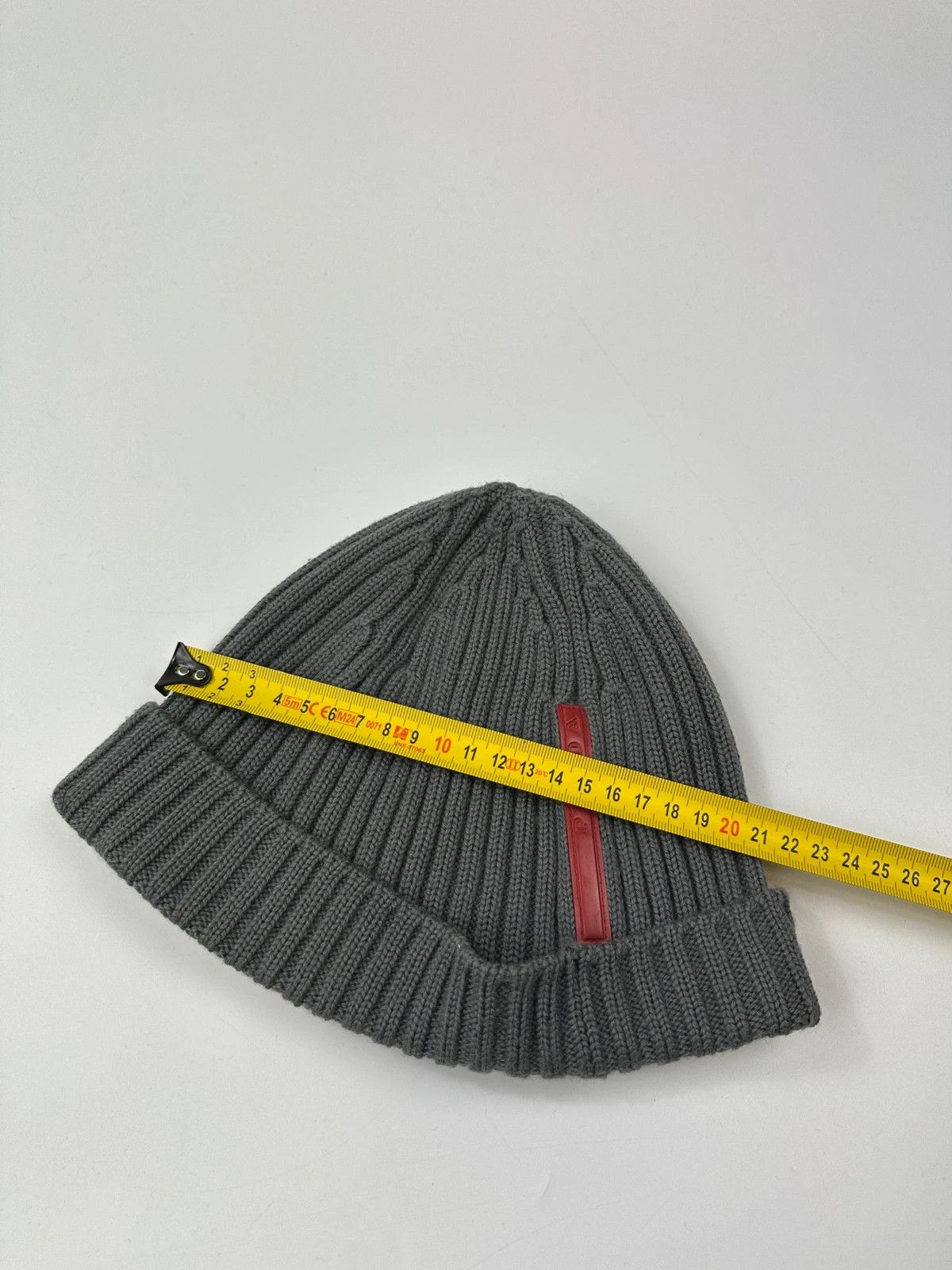 Prada Prada Sport 00s Grey Ribbed Wool Beanie Size ONE SIZE - 10 Thumbnail