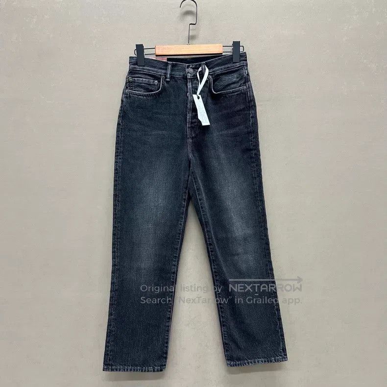 Acne Studios Acne Studios Washed Black Straight Leg Denim Jeans Size 26" / US 2 / IT 38 - 1 Thumbnail