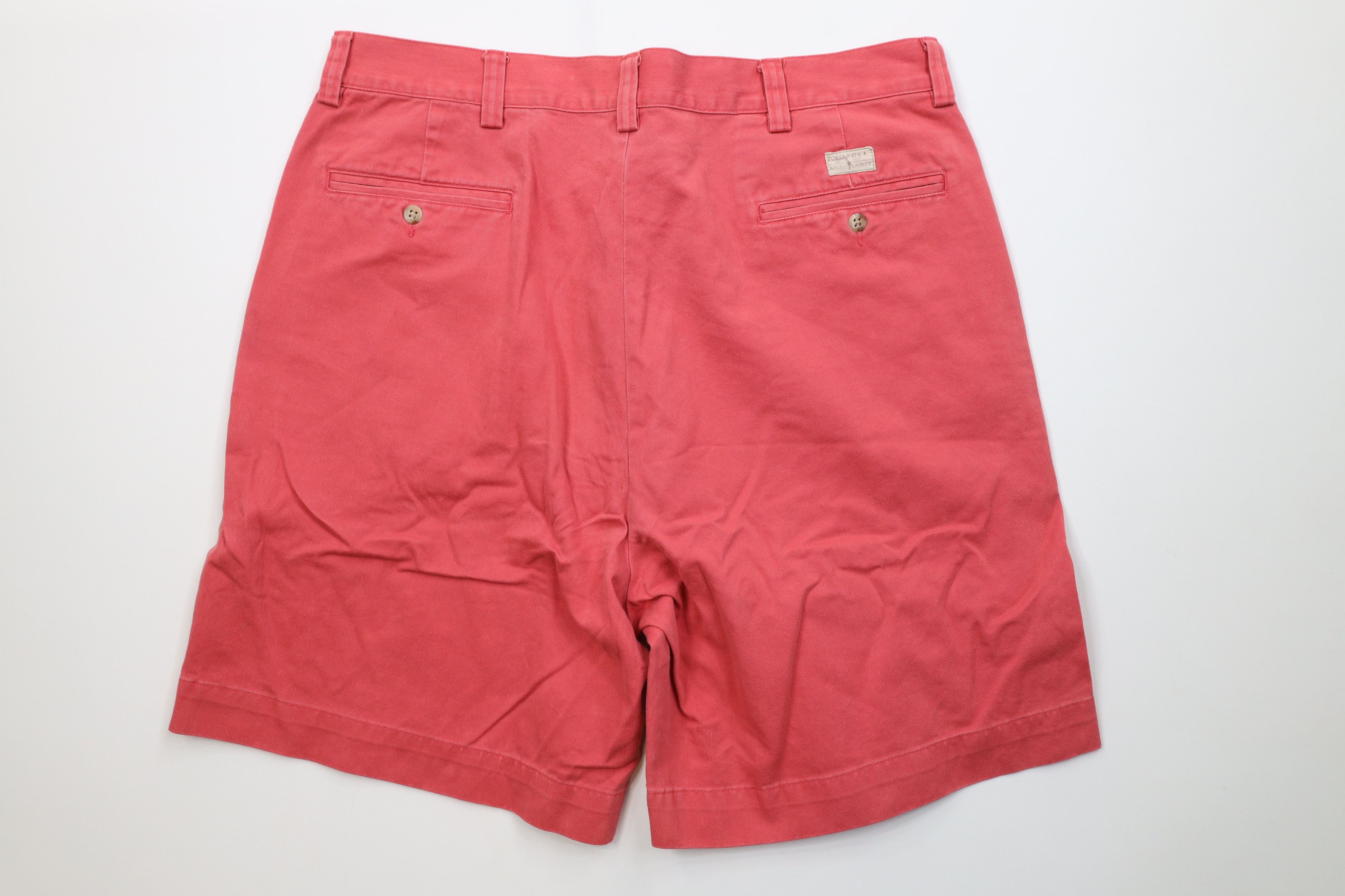 Ralph Lauren Vintage 90s Ralph Lauren Above Knee Cotton Chino Shorts Size US 36 / EU 52 - 10 Thumbnail