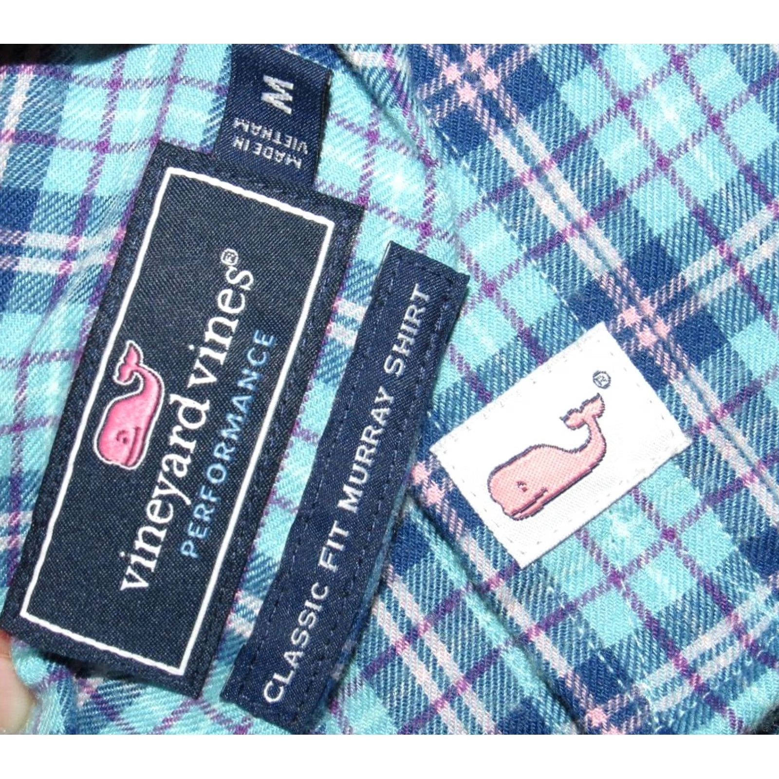 Vineyard Vines VINEYARD VINES Performance Blue Plaid Long Sleeve Button Down Shirt M Mens Shirt Blue Plaid Long Sleeve Button-Down M Size US M / EU 48-50 / 2 - 3 Thumbnail