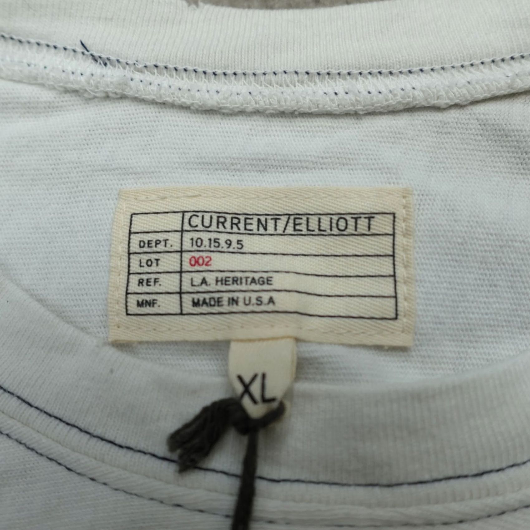 Vintage Current Elliot Mens Shirt XL White Cam Tee True White M3070-1928 Made in USA NEW Size US XL / EU 56 / 4 - 2 Thumbnail