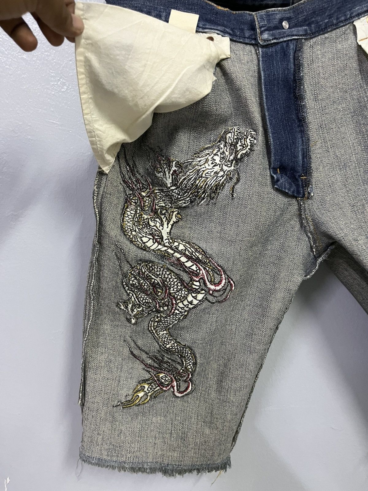Japanese Brand SHORT PANTS SUKAJAN DRAGON Size US 36 / EU 52 - 7 Thumbnail