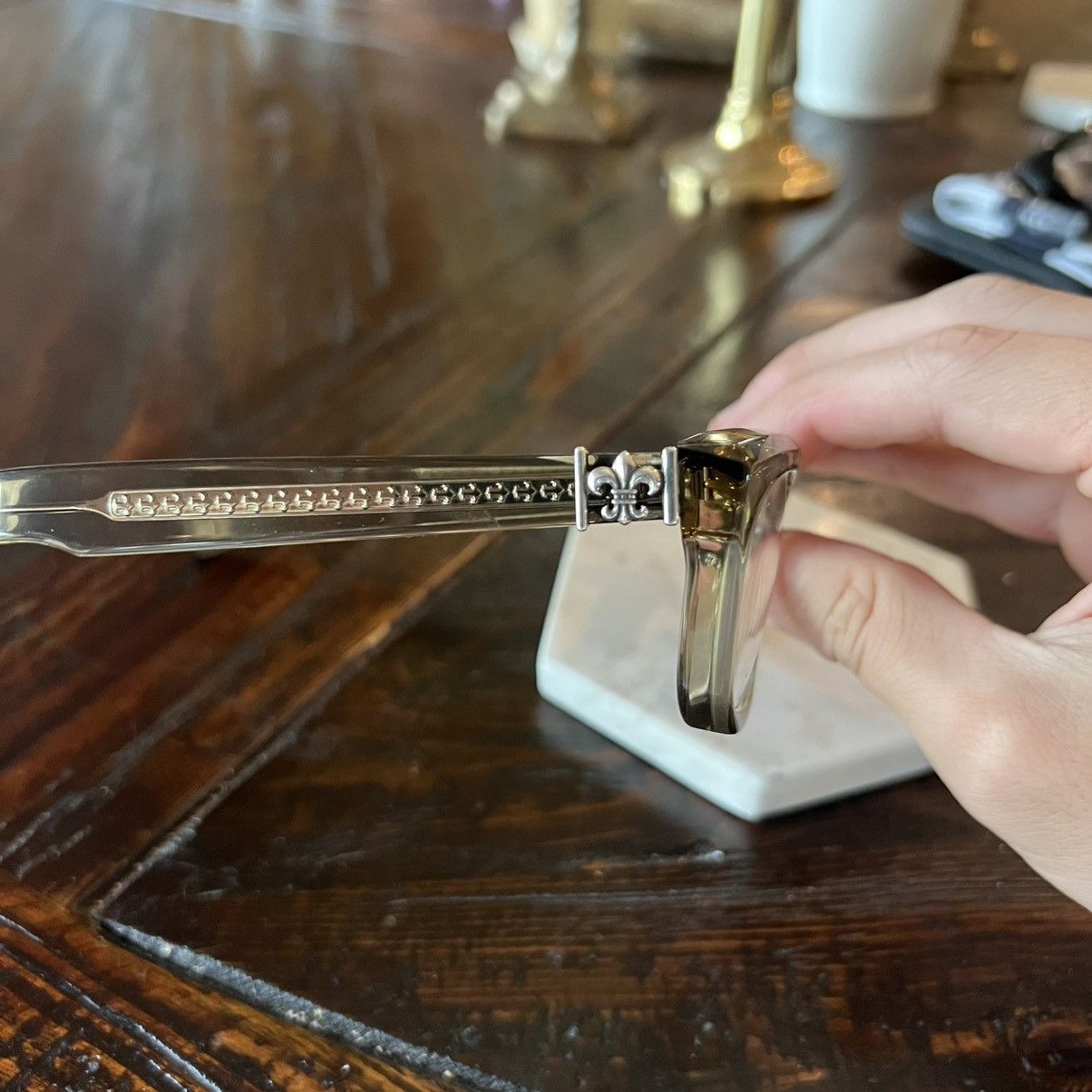 RARE CHROME HEARTS DEEP I BLACK GOLD FRAMES