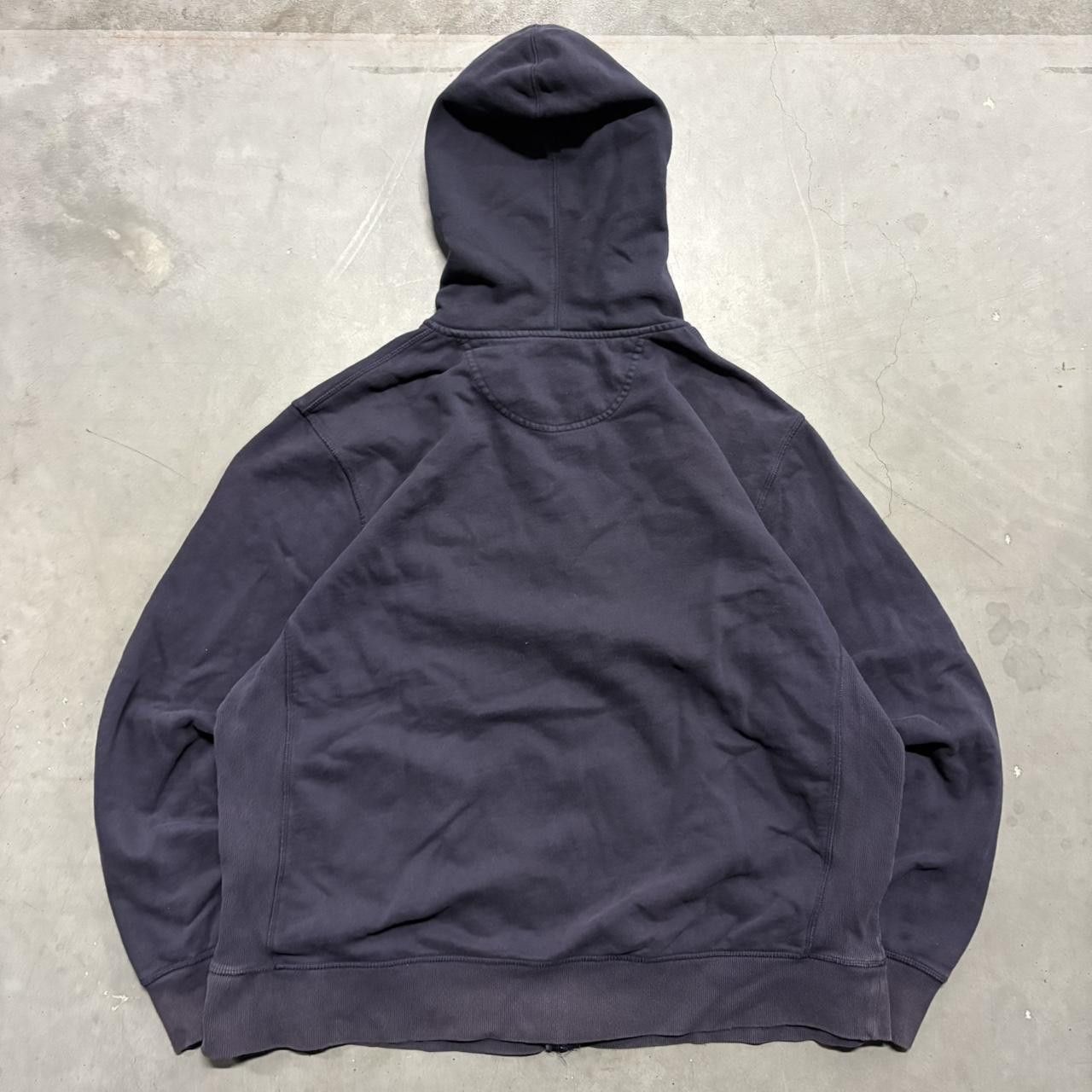 Champion × Vintage Crazy Vintage Y2K/2000s Blank Navy Blue Champion Zipup Hoodie! Size US XXL / EU 58 / 5 - 2 Thumbnail