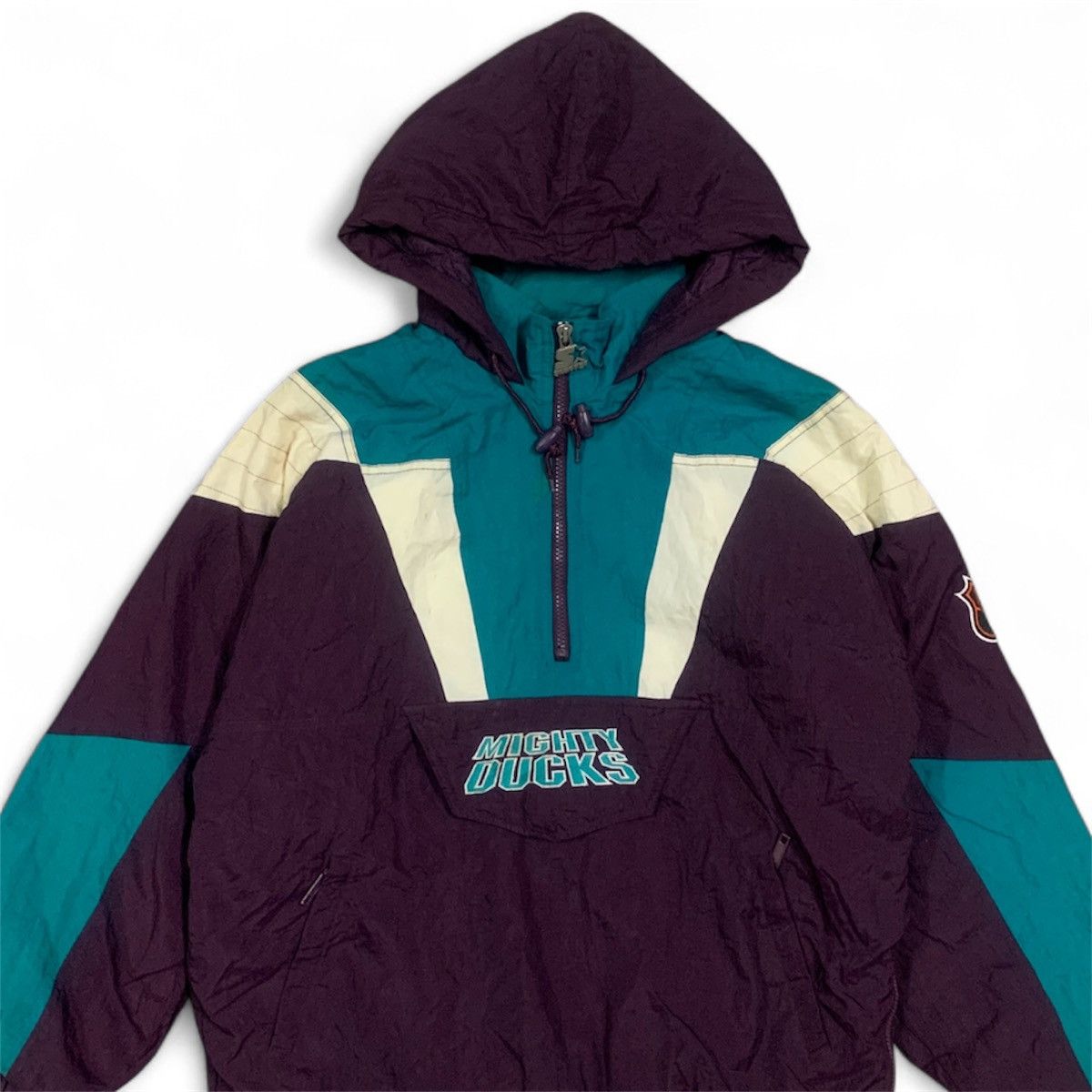 Starter Vtg 90's Mighty Ducks of Anaheim NHL Starter Jacket Size US L / EU 52-54 / 3 - 2 Thumbnail